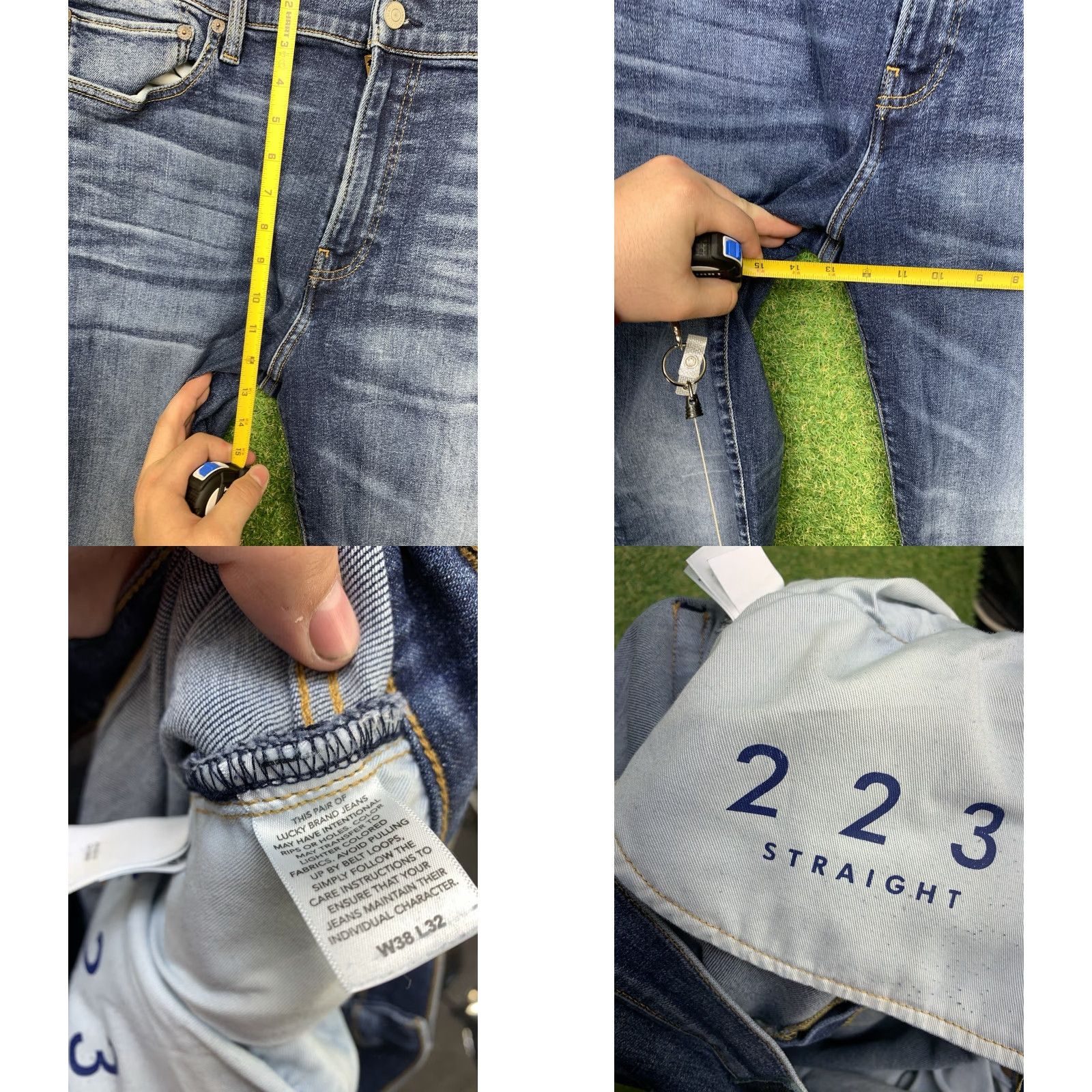 Lucky Brand Lucky Brand Jeans Men 38x32 Straight Leg Denim Medium Wash 223 Regular Fit Blue Pants US Size 38 Mens Size US 38 / EU 54 - 8 Thumbnail