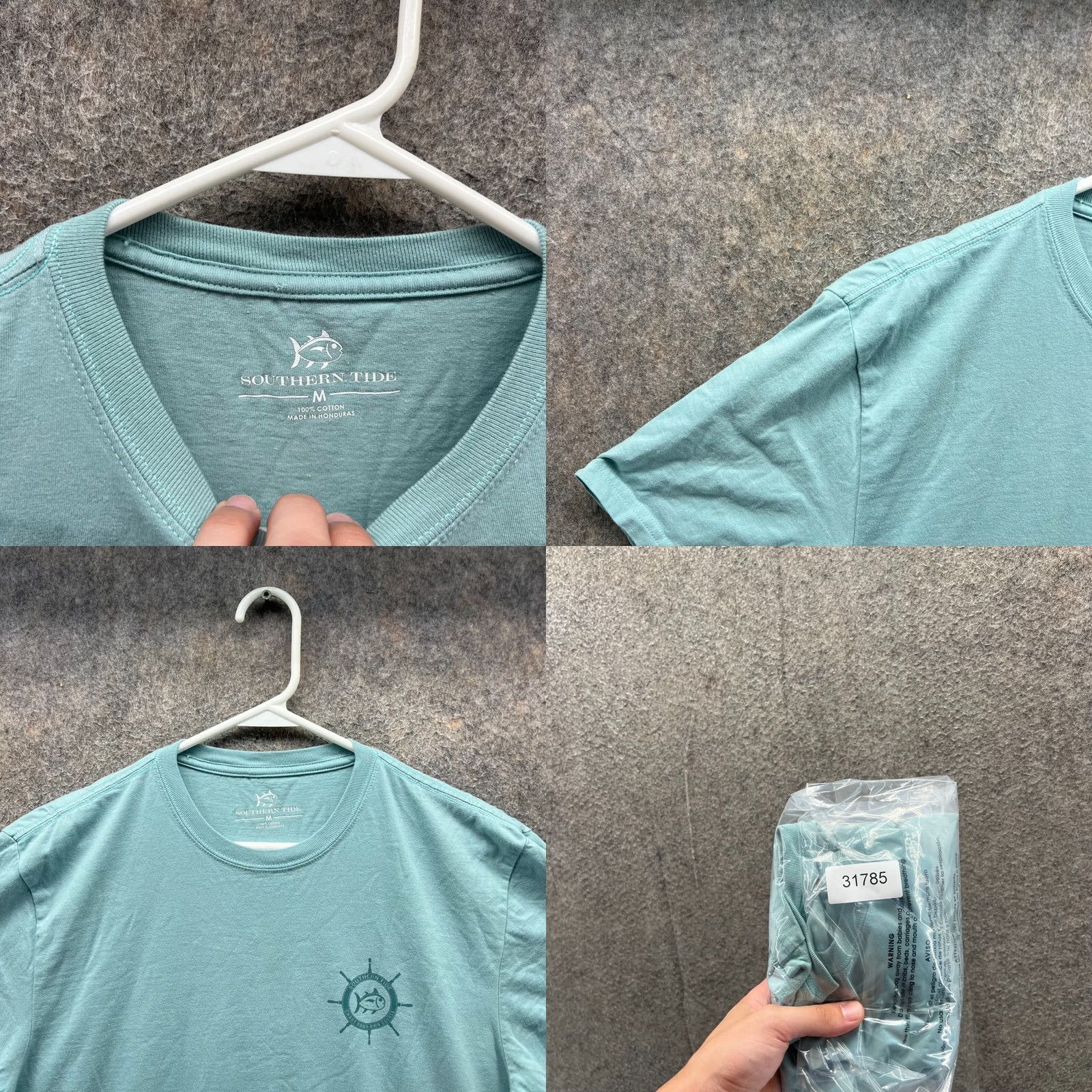 Southern Tide Southern Tide Shirt Men M Teal Blue Crewneck Cotton Sail Tee Fishing Regular Fit Logo Short Sleeve T-Shirt Size US M / EU 48-50 / 2 - 8 Thumbnail