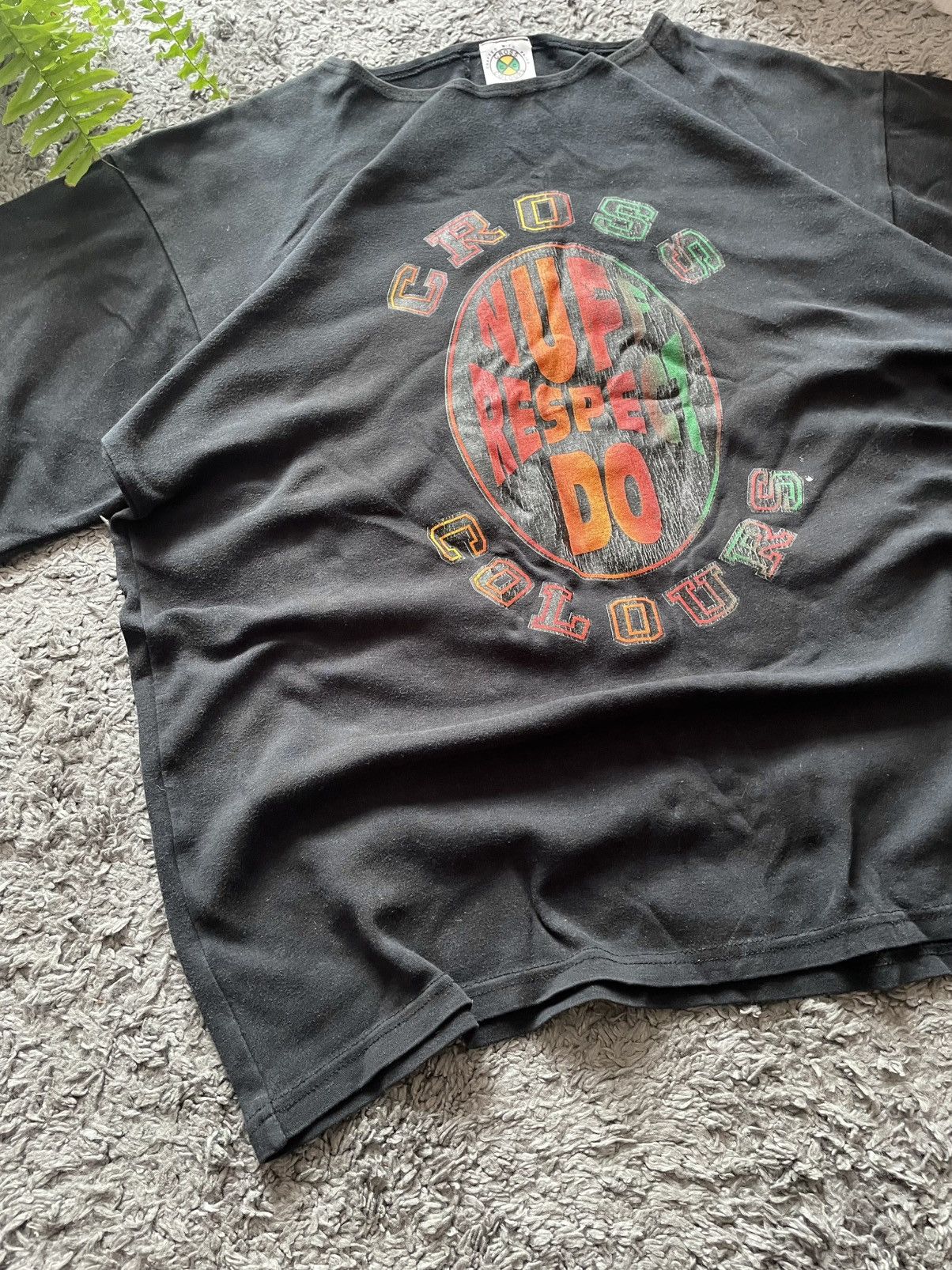 Cross Colours × Vintage 90s Cross Colours T-Shirt Streetwear Vintage Logo Rare Y2k Size US XL / EU 56 / 4 - 5 Thumbnail