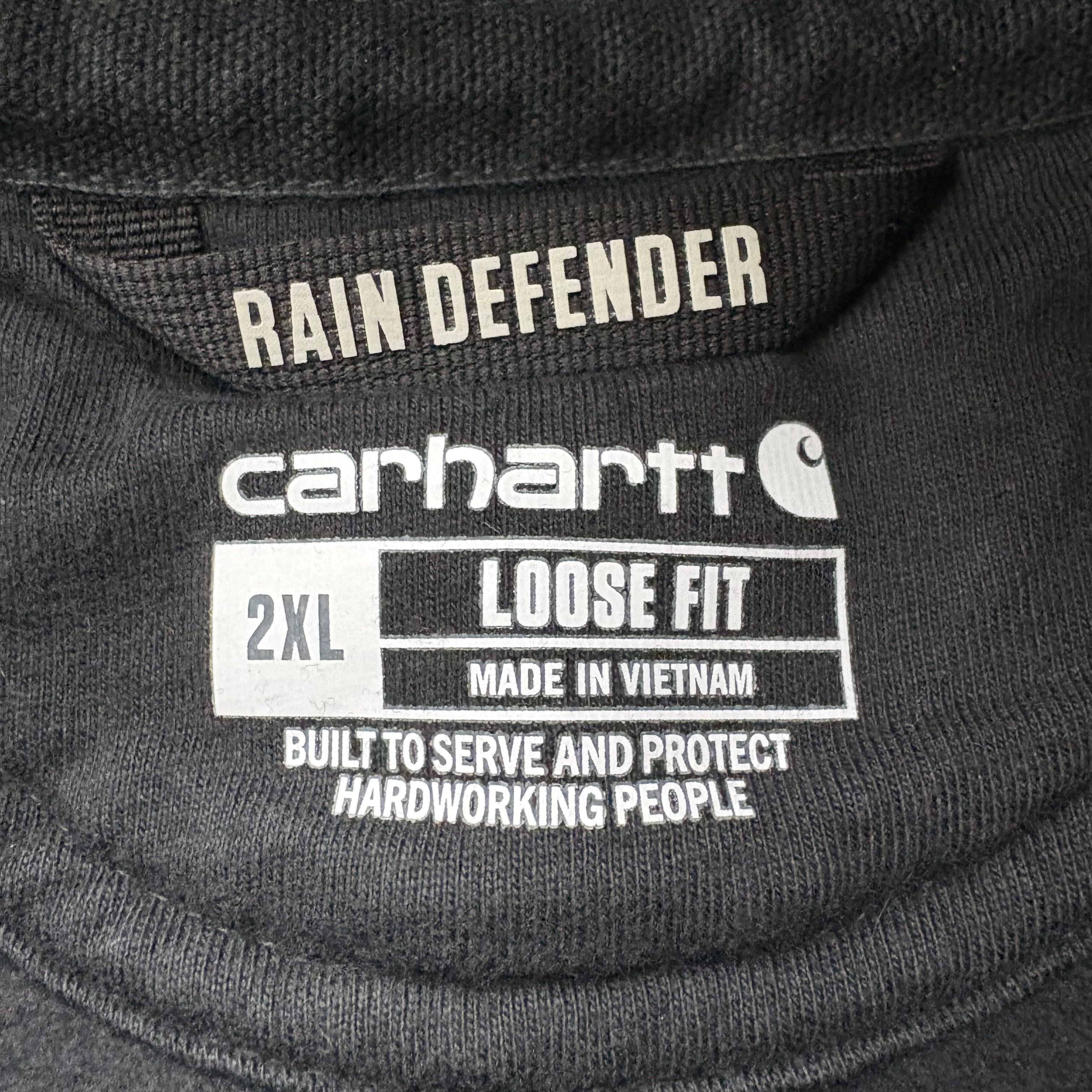 Carhartt Carhartt Rain Defender Loose Fit Hoodie Black 2XL Size US XS / EU 42 / 0 - 3 Thumbnail