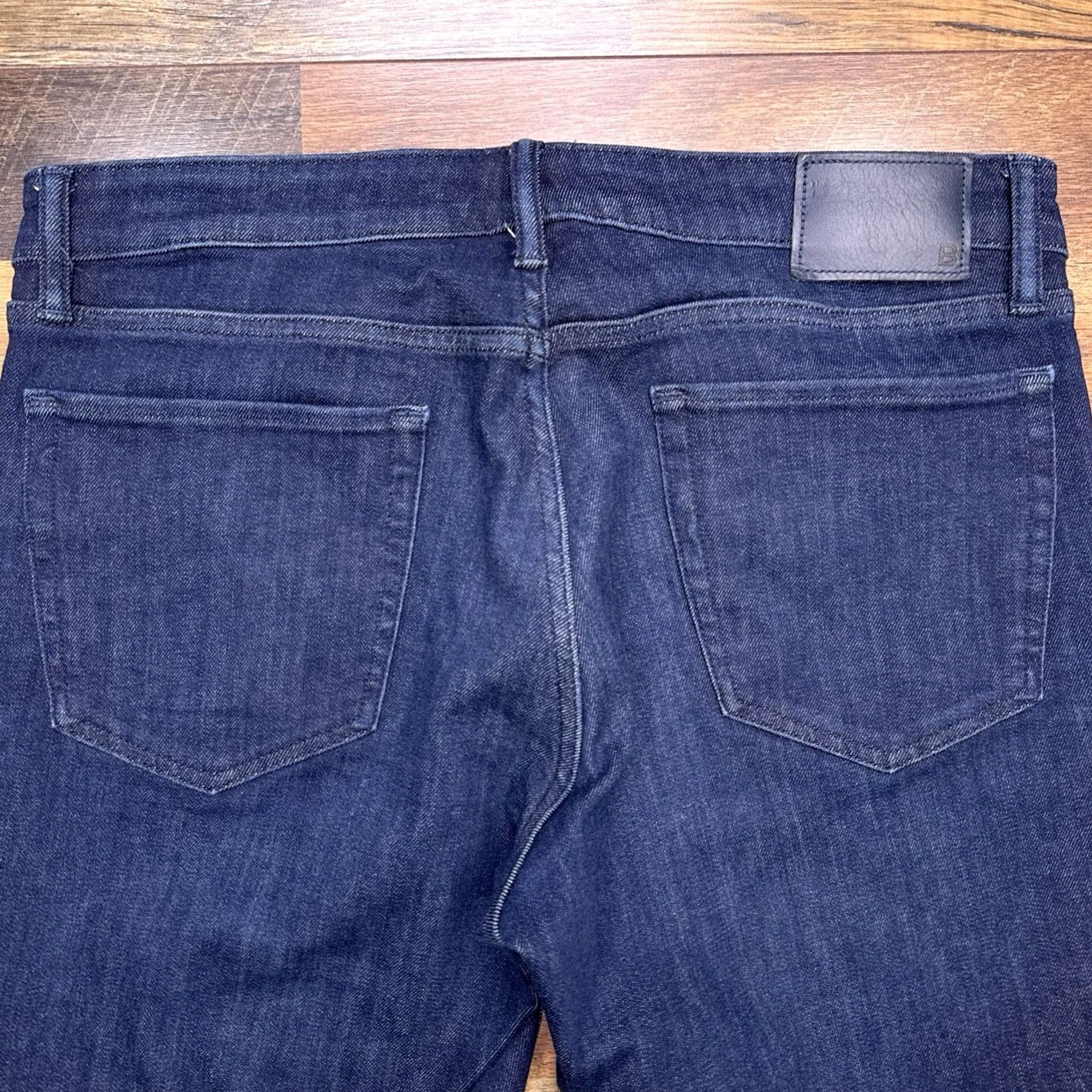 Bonobos Bonobos Jeans Mens Slim Stretch 33x30 Mid Rise Denim 5-Pocket Blue Tapered Logo 33W Inseam 30in Vintage No Size US 33 - 7 Thumbnail
