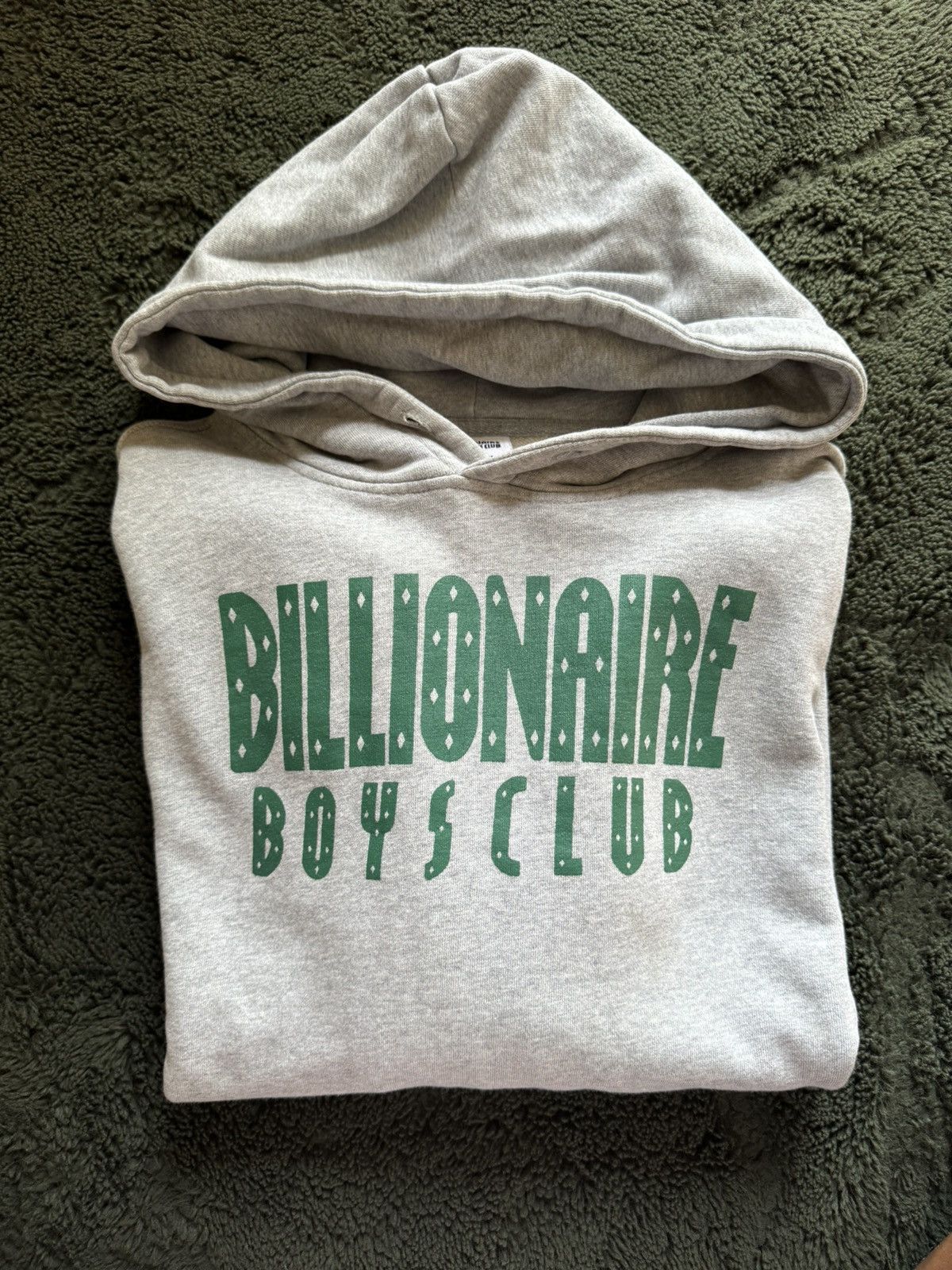 image of Billionaire Boys Club Bbc Straight Logo Pullover Hoodie in Grey, Men's (Size XL)