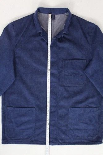 Vintage French Workwear Chore Jacket Size M - L in Blue, Men's — image 4 of 6