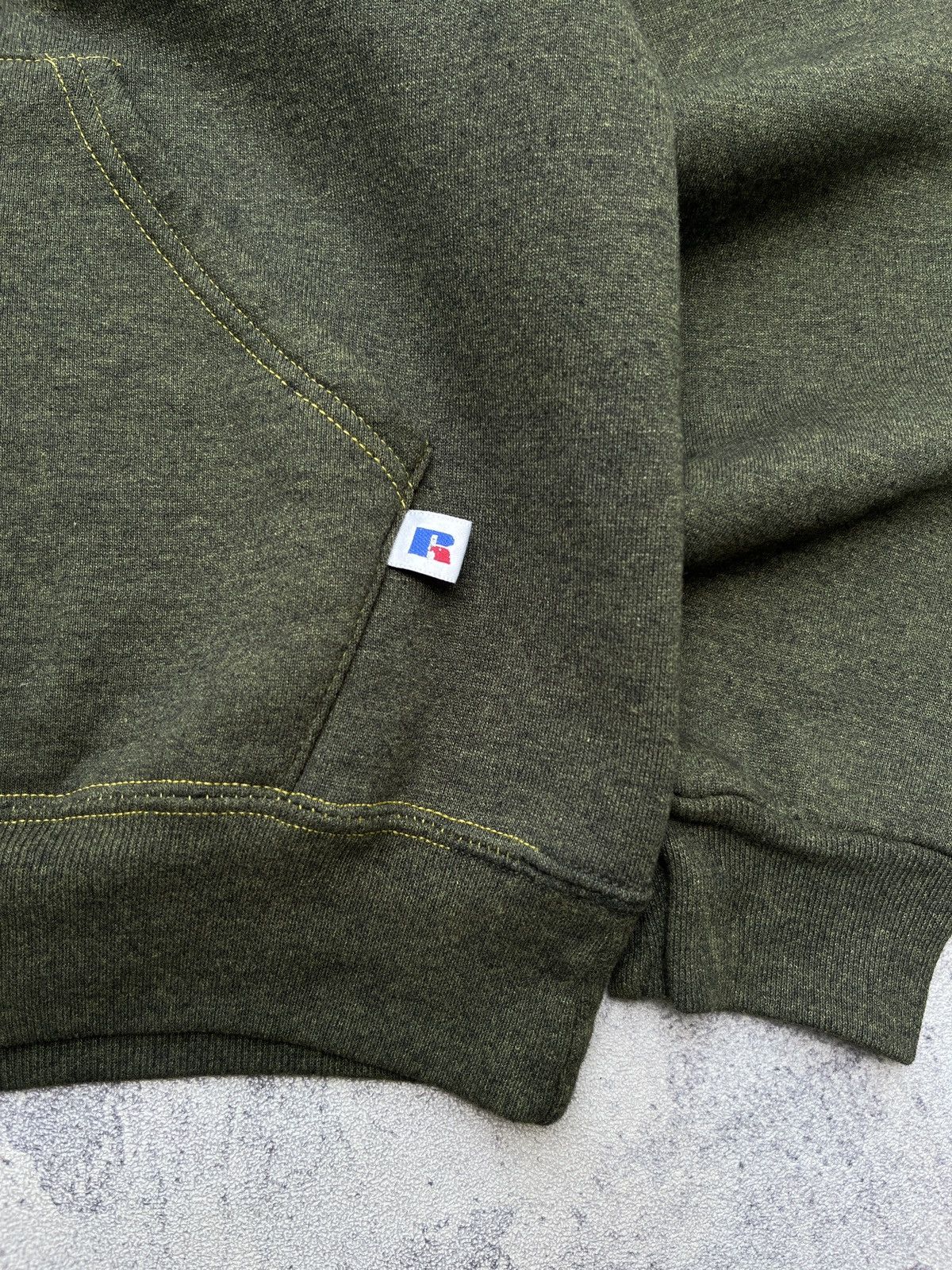 Russell Athletic 1990’s Blank Russell Olive Green Pullover Size US L / EU 52-54 / 3 - 2 Thumbnail