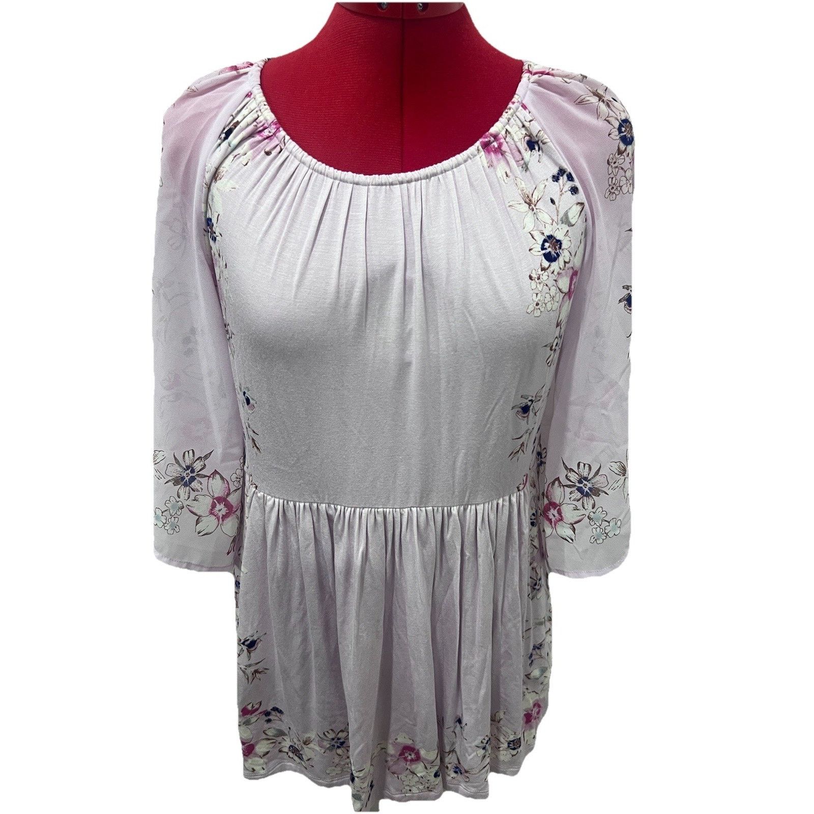 Anthropologie Anthropologie One September Pink Floral Garden Border Fairy Size XS / US 0-2 / IT 36-38 - 2 Thumbnail