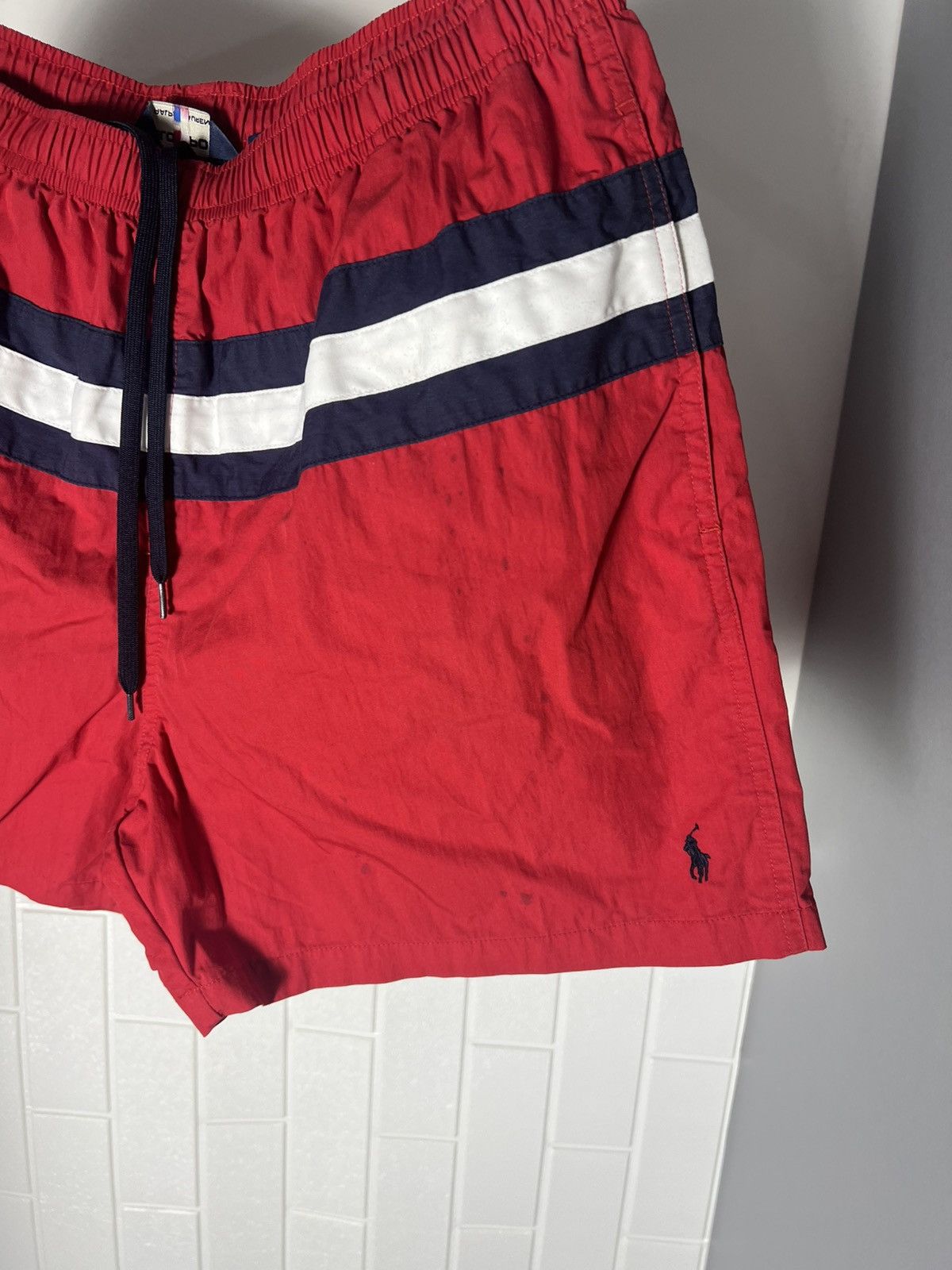 Polo Ralph Lauren × Vintage VERY RARE POLO SPORT RALPH LAUREN NYLON DESIGNER SHORTS 90s Size US 32 / EU 48 - 4 Thumbnail