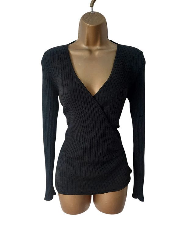 Carolina Herrera vintage wrap style jumper L