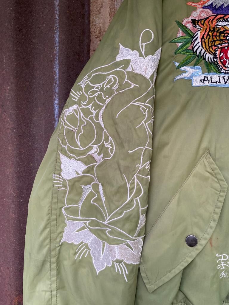 Ed Hardy Don Ed Hardy reversible bomber jacket embroidered logo Size US M / EU 48-50 / 2 - 8 Thumbnail