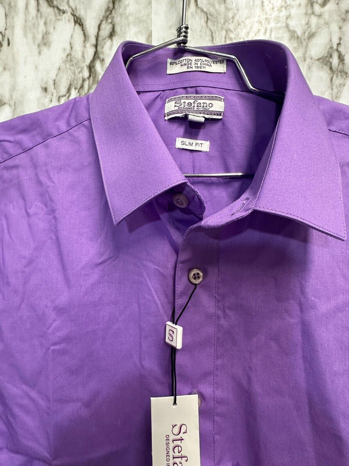 Designer Stefano slim fit shirt size 16.1/2 - 32/33 Size US L / EU 52-54 / 3 - 3 Thumbnail