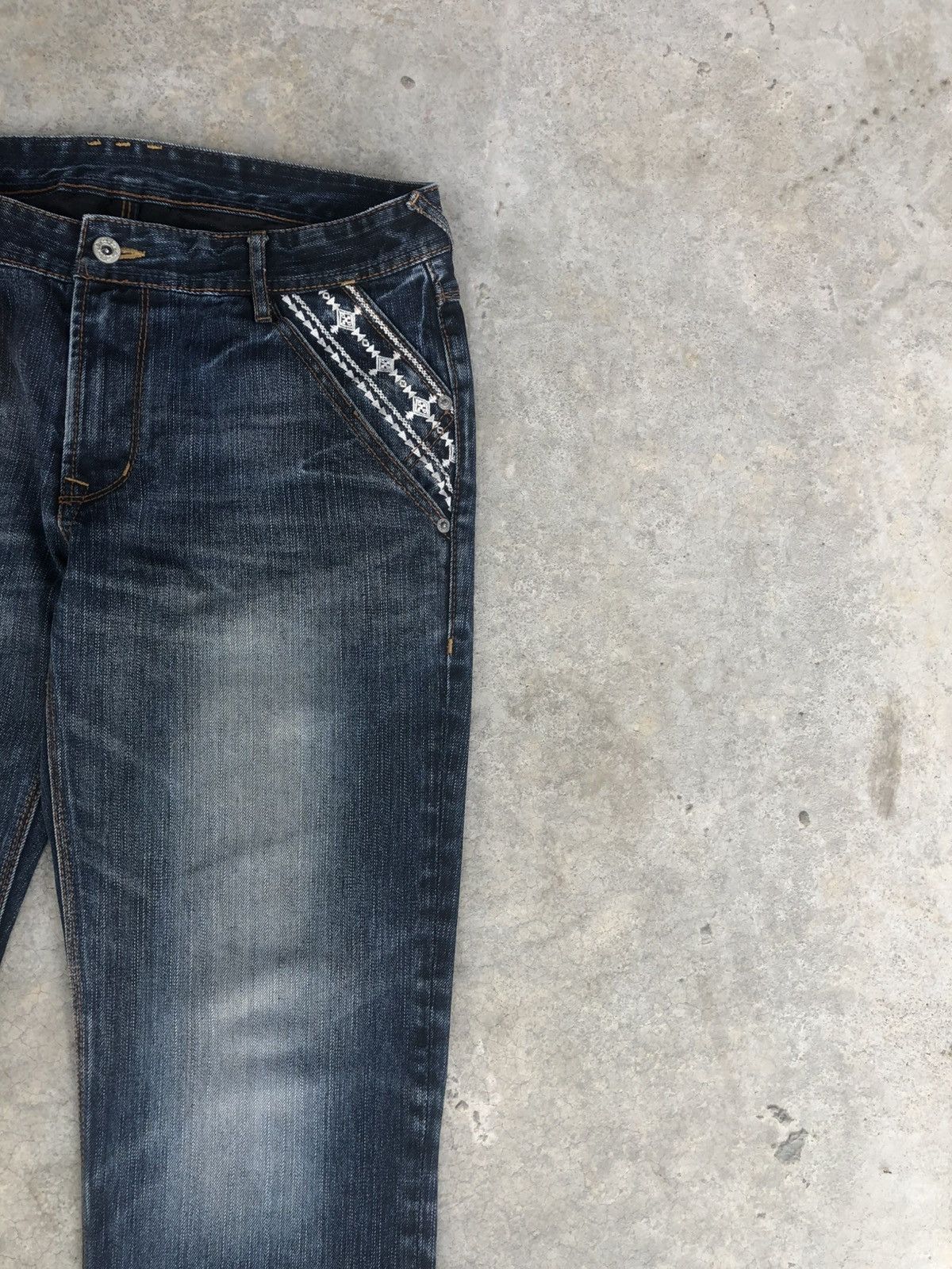 If Six Was Nine Hideway Nicole Flared Jeans Navajo Style Size US 32 / EU 48 - 5 Thumbnail