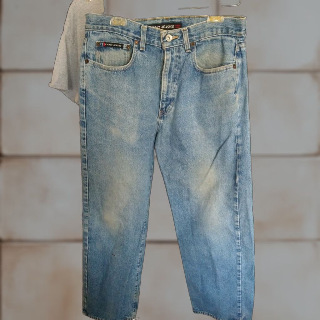 DKNY VINTAGE DKNY Men's Jeans Denim 33 x 30 Blue Bootcut Inseam 30 Regular Size 33 Size US 33 - 1 Thumbnail