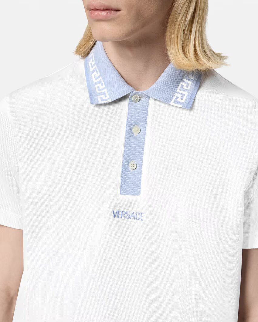Versace o1s22i1n0125 Polo Shirt in White Size US L / EU 52-54 / 3 - 3 Thumbnail