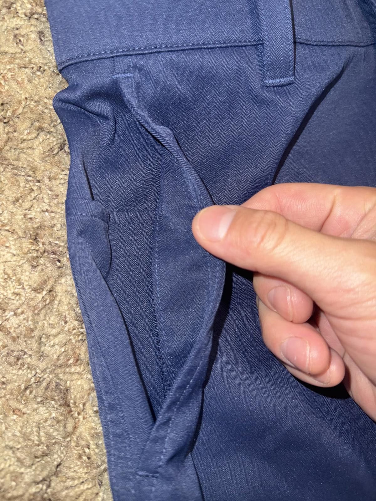 Nike Nike Tour Mens 8” Inseam Midnight Navy Chino Golf Shorts CUSTOM ATHLETE CUSTM Size US 32 / EU 48 - 7 Thumbnail