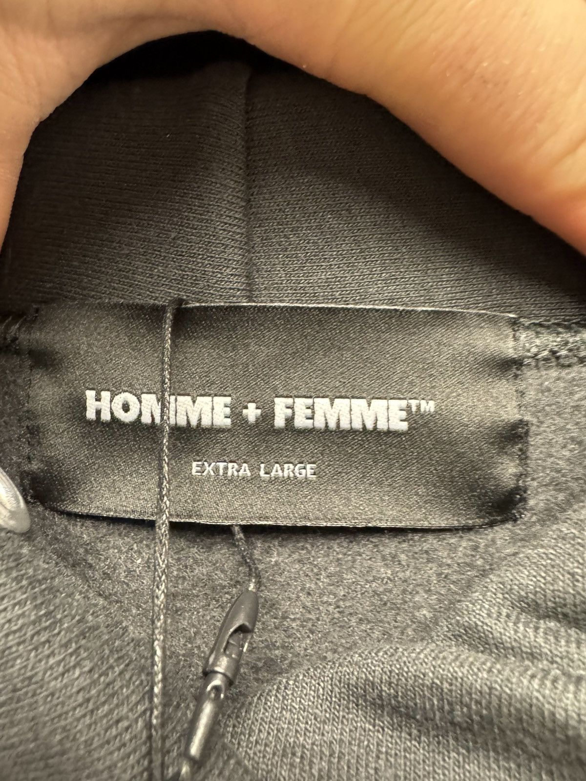 Homme + Femme La femme finger hoodie grey Size US XL / EU 56 / 4 - 4 Thumbnail