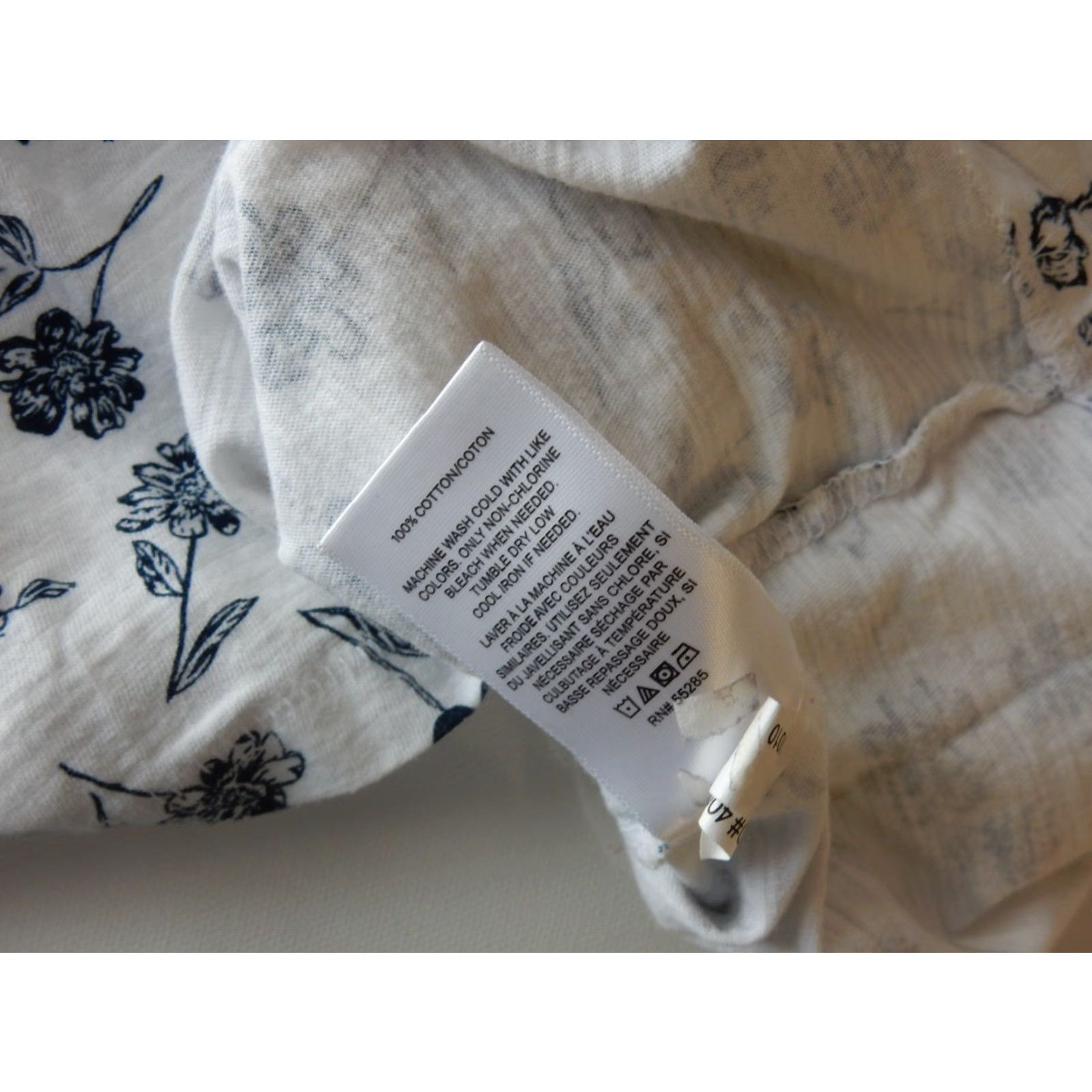 Express Express T-Shirt Men M Short Sleeve Floral Cotton Blue Size US M / EU 48-50 / 2 - 3 Thumbnail