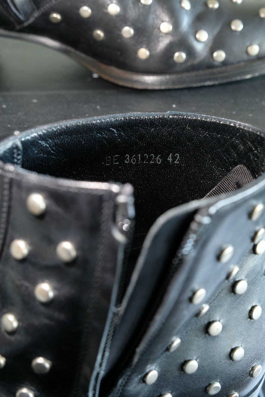 Hedi Slimane × Saint Laurent Paris Saint Laurent Paris Studded Wyatt Chelsea Boots Leather 42 9 Size US 9 / EU 42 - 9 Thumbnail