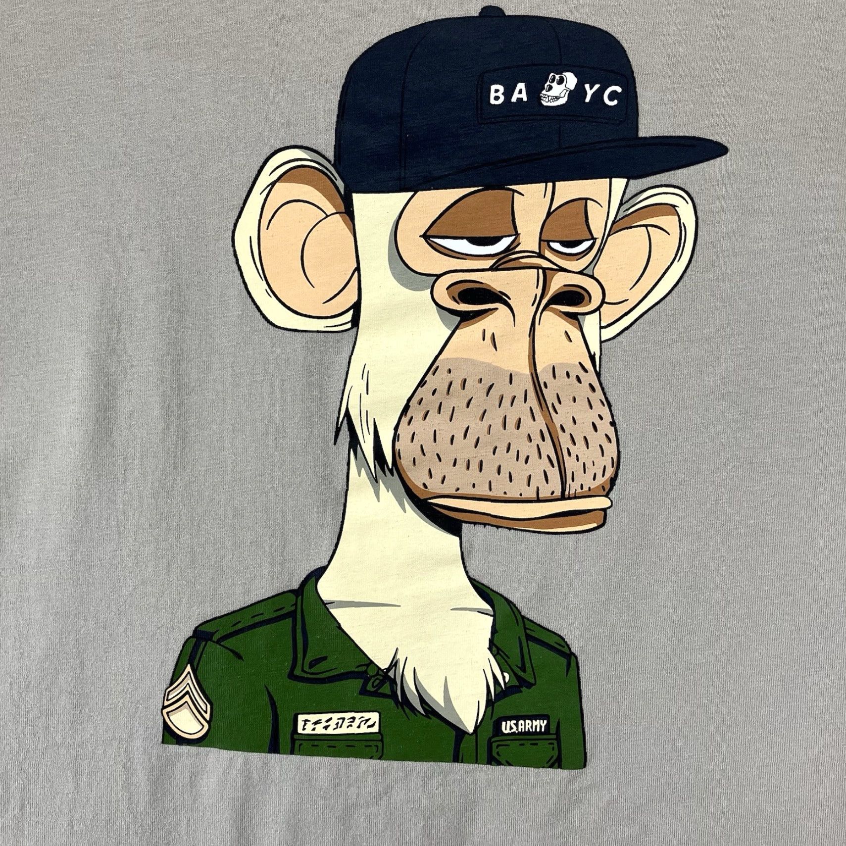 Vintage No Boundaries Oversized Bored Ape Yacht Club Graphic T-Shirt Mens Large Beige Streetwear Size US L / EU 52-54 / 3 - 3 Thumbnail