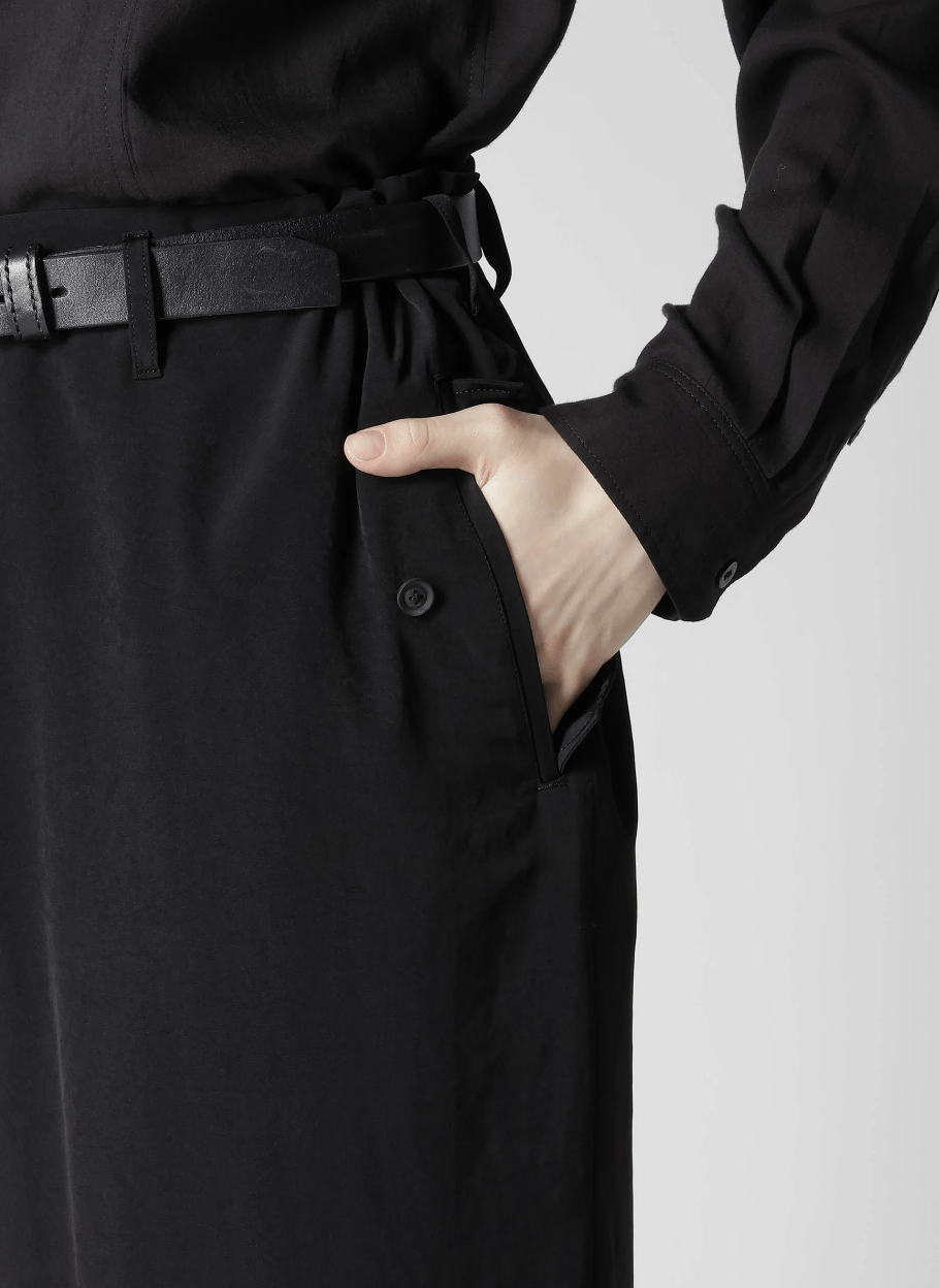 Yohji Yamamoto Yohji Yamamoto Pour Homme - Ta/TUXEDO FLAP SIDE TUCK PANTS Size US 30 / EU 46 - 9 Thumbnail