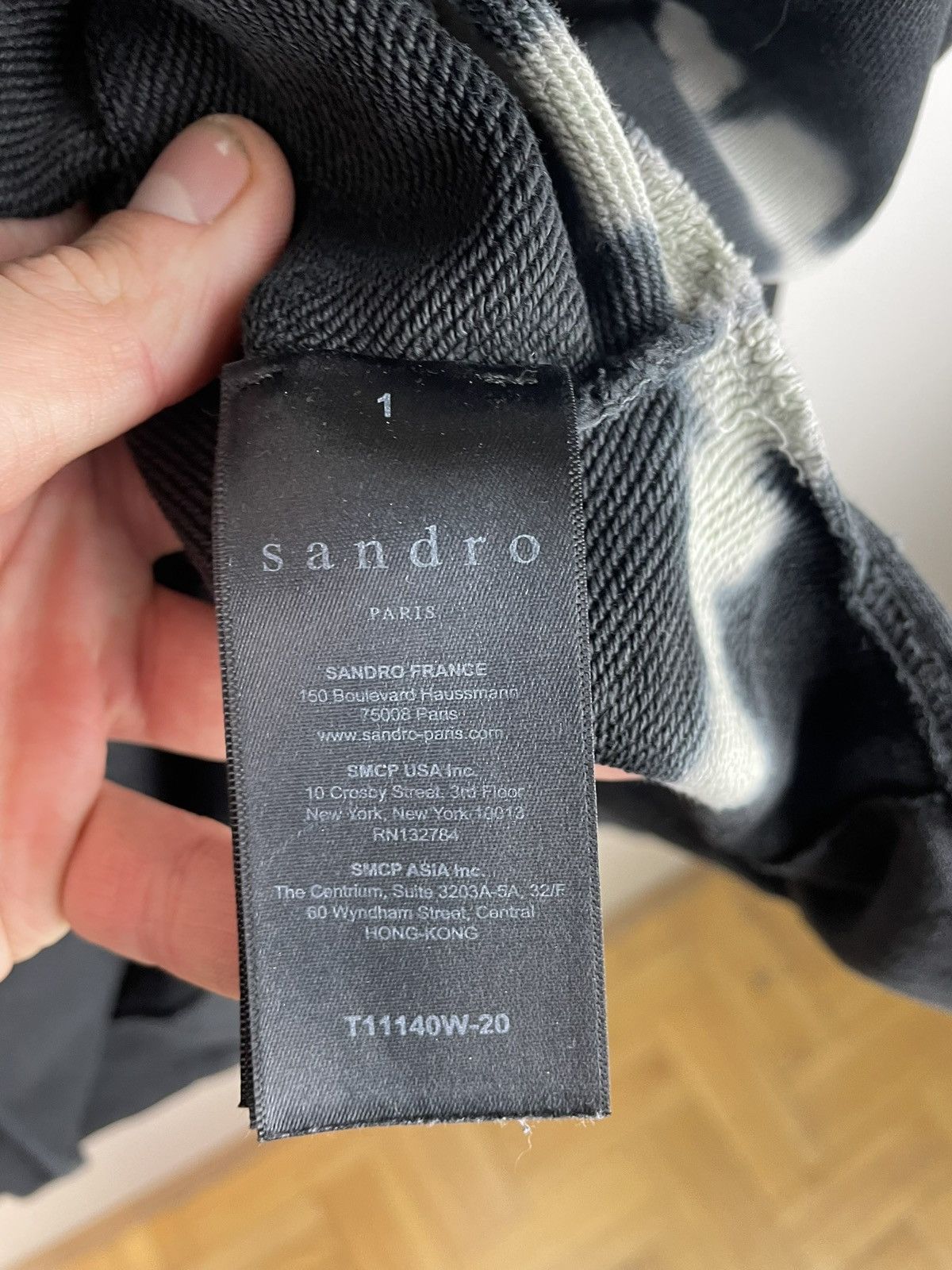 Sandro Sandro Paris Women Tie Die Hoodie Gray Size XS Size XS / US 0-2 / IT 36-38 - 4 Thumbnail