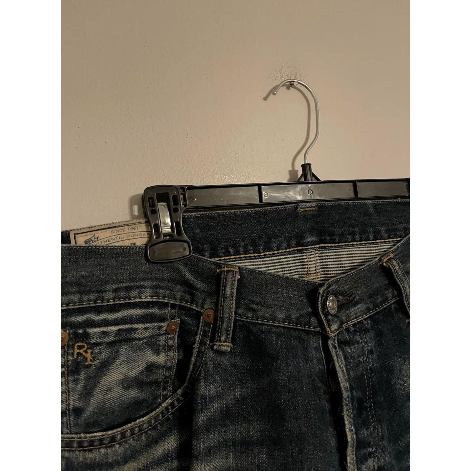 Polo Ralph Lauren Polo Ralph Lauren Varick Slim Straight Selvedge Jeans Button Fly Men's 34x30 Blue Denim Size US S / EU 44-46 / 1 - 4 Thumbnail