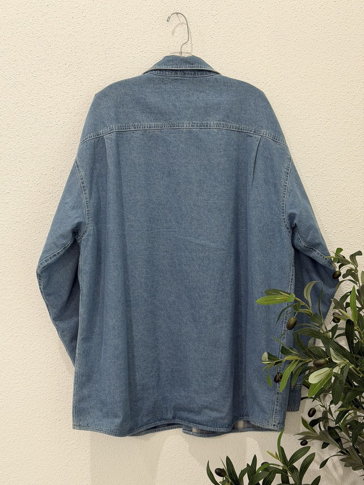 Levi's Levi Strauss & Co Denim Jacket Fleece Lined Plaid Shacket XL Size US XL / EU 56 / 4 - 4 Thumbnail