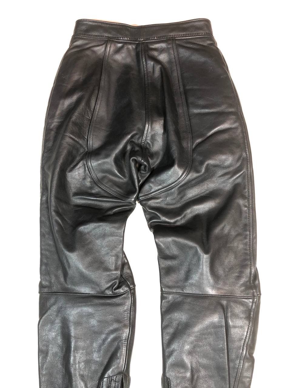 Leather × Vintage Polo Vintage Rare Racing Moto Leather Pants Vintage Size US 29 - 7 Thumbnail