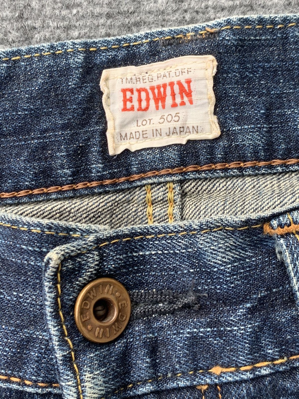 Edwin Distressed Edwin selvedge nice faded blue. Size US 32 / EU 48 - 8 Thumbnail