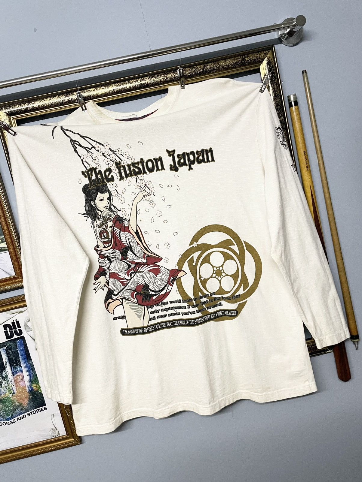 Beauty Beast Vintage 1990s Japan Designer The Fusion Sukajan Longsleeve Size US XL / EU 56 / 4 - 5 Thumbnail
