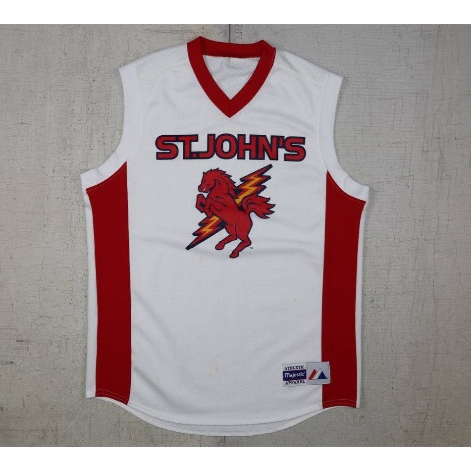 Majestic Vintage 90s St John's Red Storm Basketball Jersey - Majestic Size US M / EU 48-50 / 2 - 1 Thumbnail