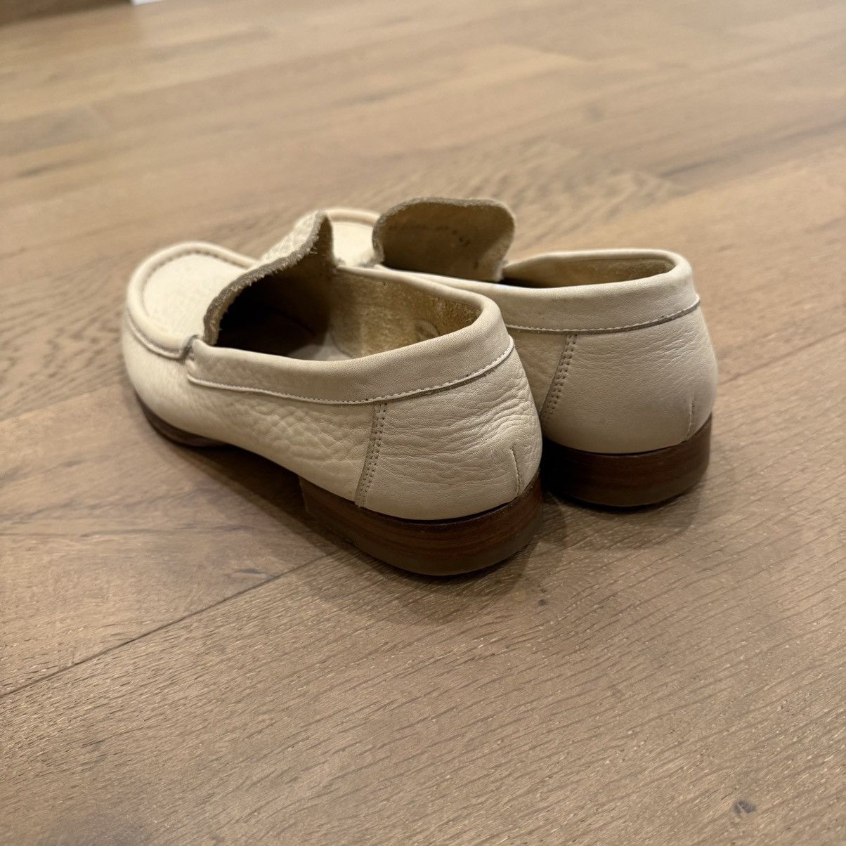 Paul Smith Vintage Paul Smith Cream Leather Loafers Size US 9.5 / EU 42-43 - 5 Thumbnail