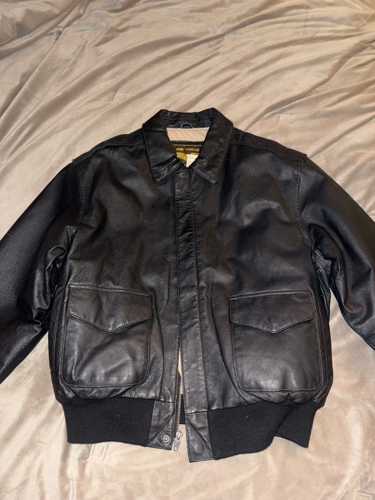 Other Air force Leather Jacket Size US L / EU 52-54 / 3 - 3 Thumbnail