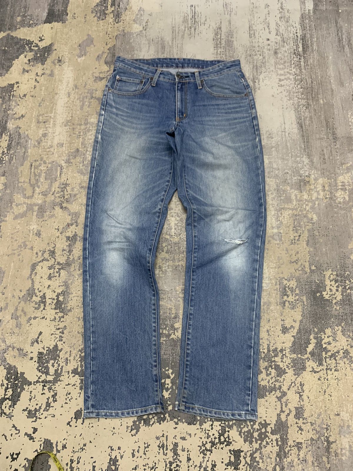 Japanese Brand Vintage Edwin Japanese Distressed Straight Fit Jeans Size US 32 / EU 48 - 1 Thumbnail