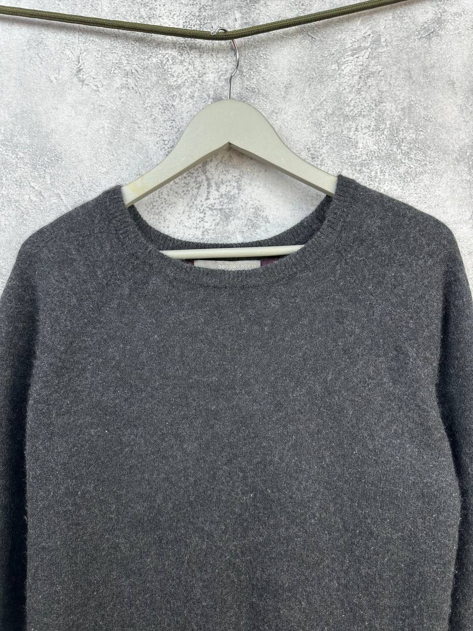 360Cashmere 360Cashmere Charcoal 100% Cashmere Heathered Sweater Relaxed Size S / US 4 / IT 40 - 4 Thumbnail