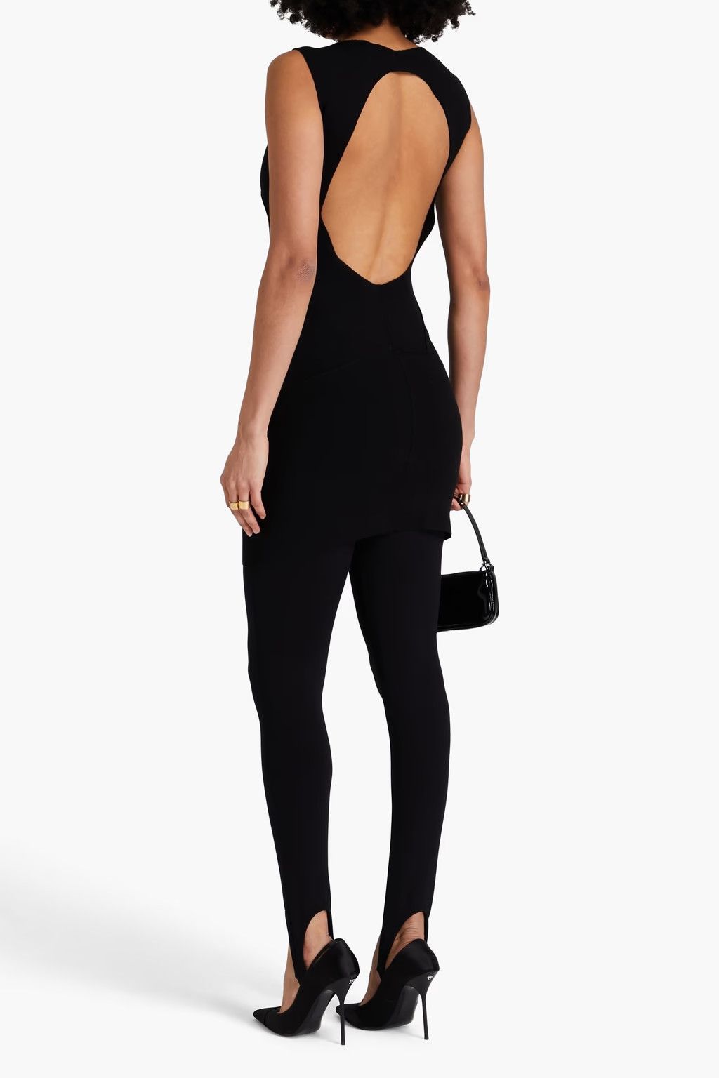 Rick Owens o1y0126 Mini Dress in Black Size M / US 6-8 / IT 42-44 - 3 Thumbnail