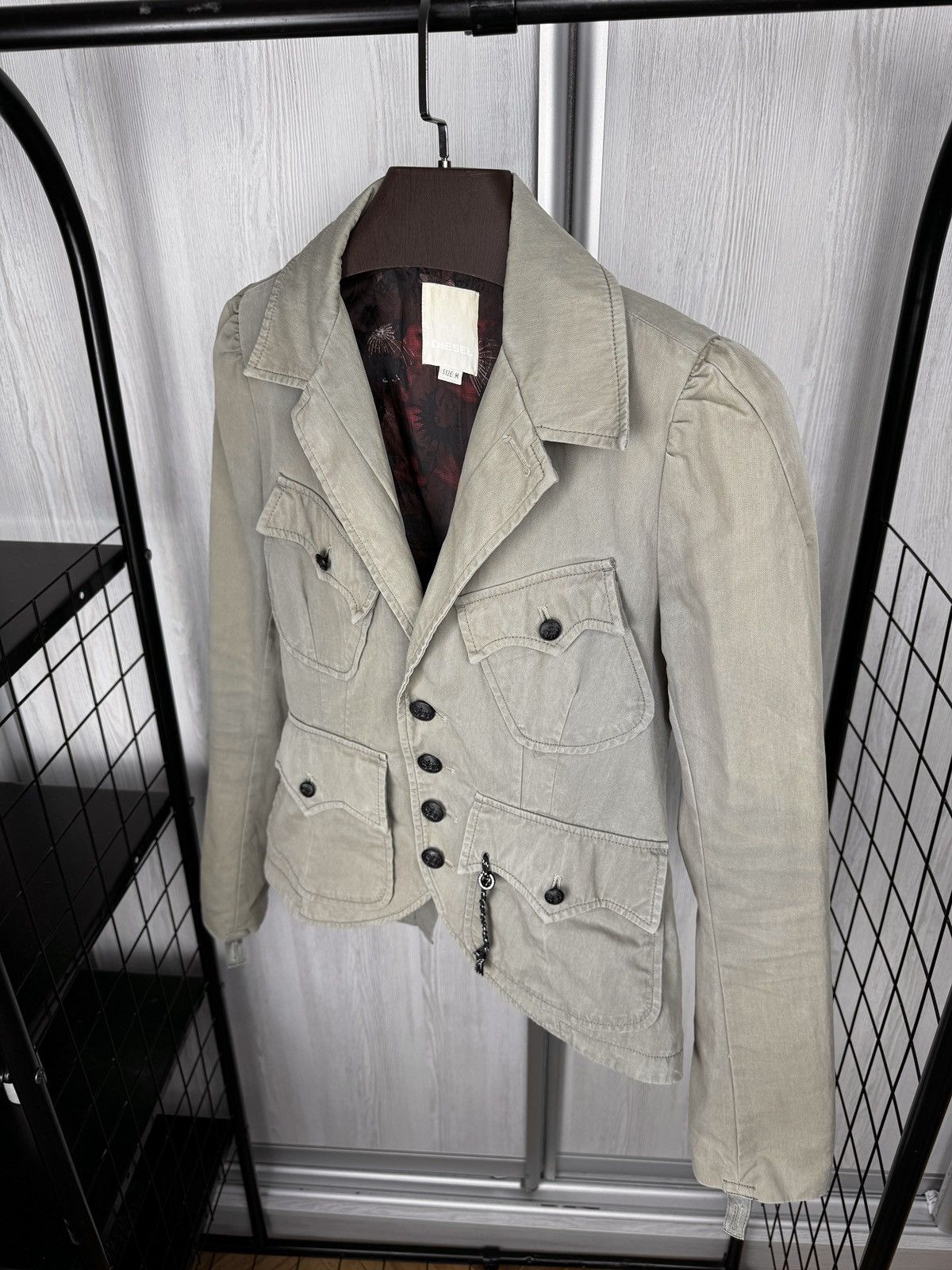 Diesel Diesel y2k 00s Cargo Biker Utility Blazer Jacket Night Rider Size M / US 6-8 / IT 42-44 - 6 Thumbnail