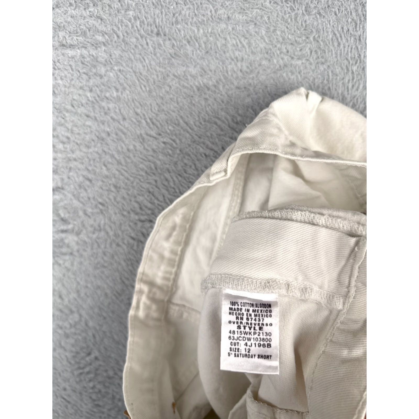 Polo Ralph Lauren VINTAGE Polo Ralph Lauren Shorts Women Denim 100% Cotton Mid Rise White 32x5 Regular Inseam 5" 12 Ladies Size 34" / US 12 / IT 48 - 7 Thumbnail