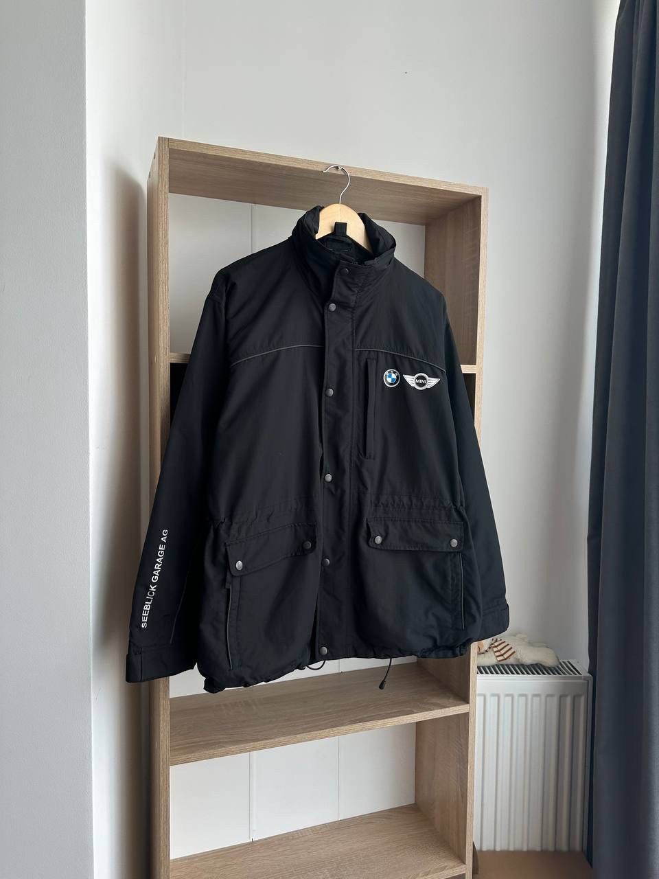 BMW × Vintage Vintage BMW MINI Cooper Black Big Logo Jacket Size US L / EU 52-54 / 3 - 5 Thumbnail