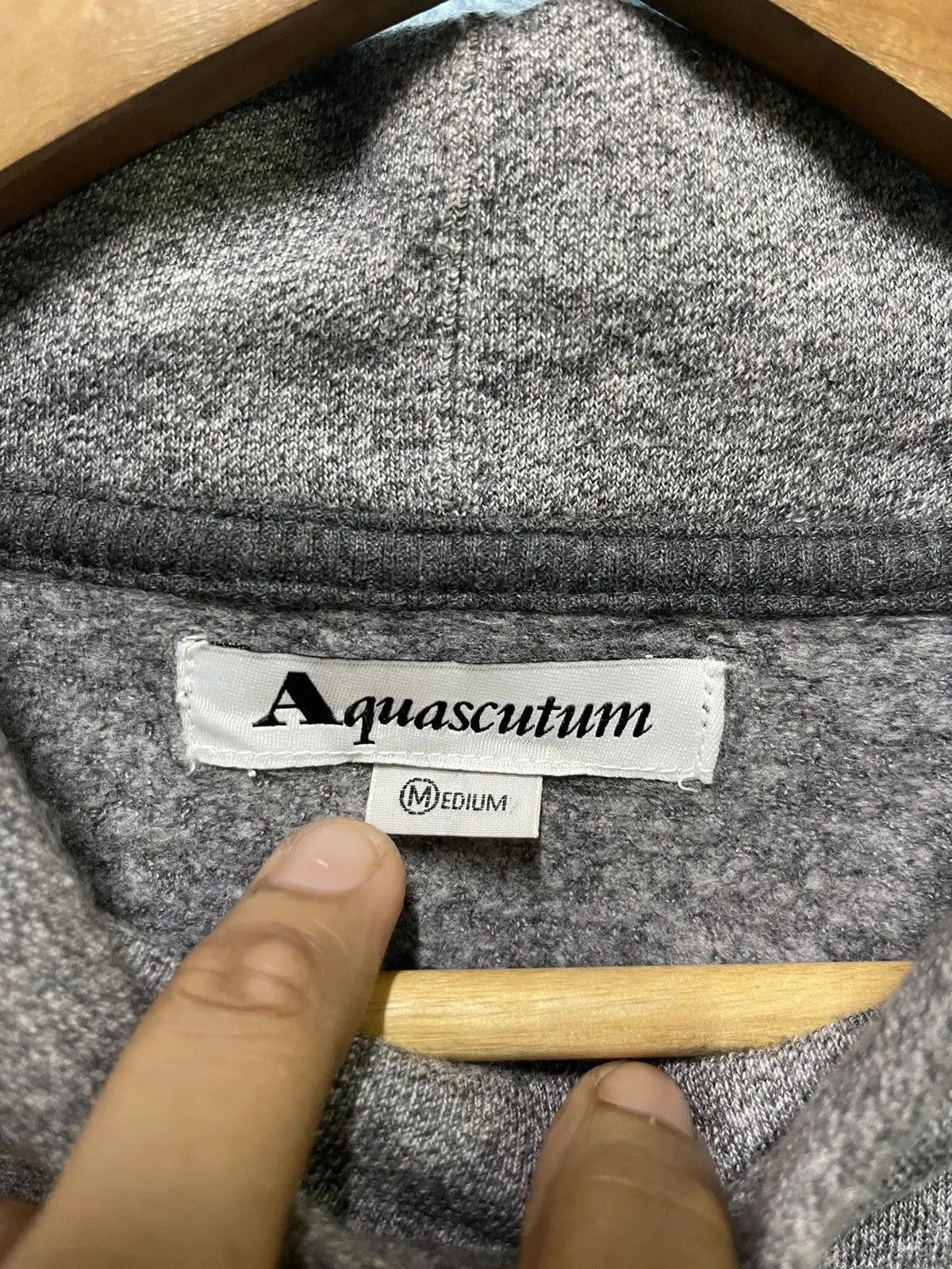 Aquascutum Vintage Aquascutum Mock Neck Pullover – 90s Minimalist Size US M / EU 48-50 / 2 - 9 Thumbnail