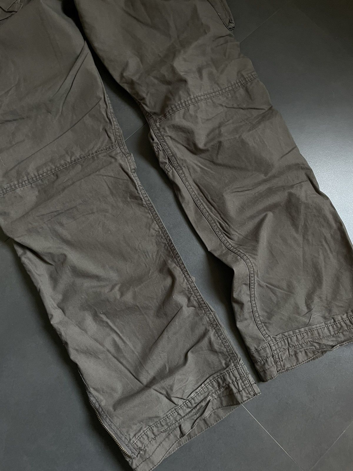 Vintage Vintage Japanese Flared Cargo Zip Pants Bandage Faded Double Size US 32 / EU 48 - 10 Thumbnail
