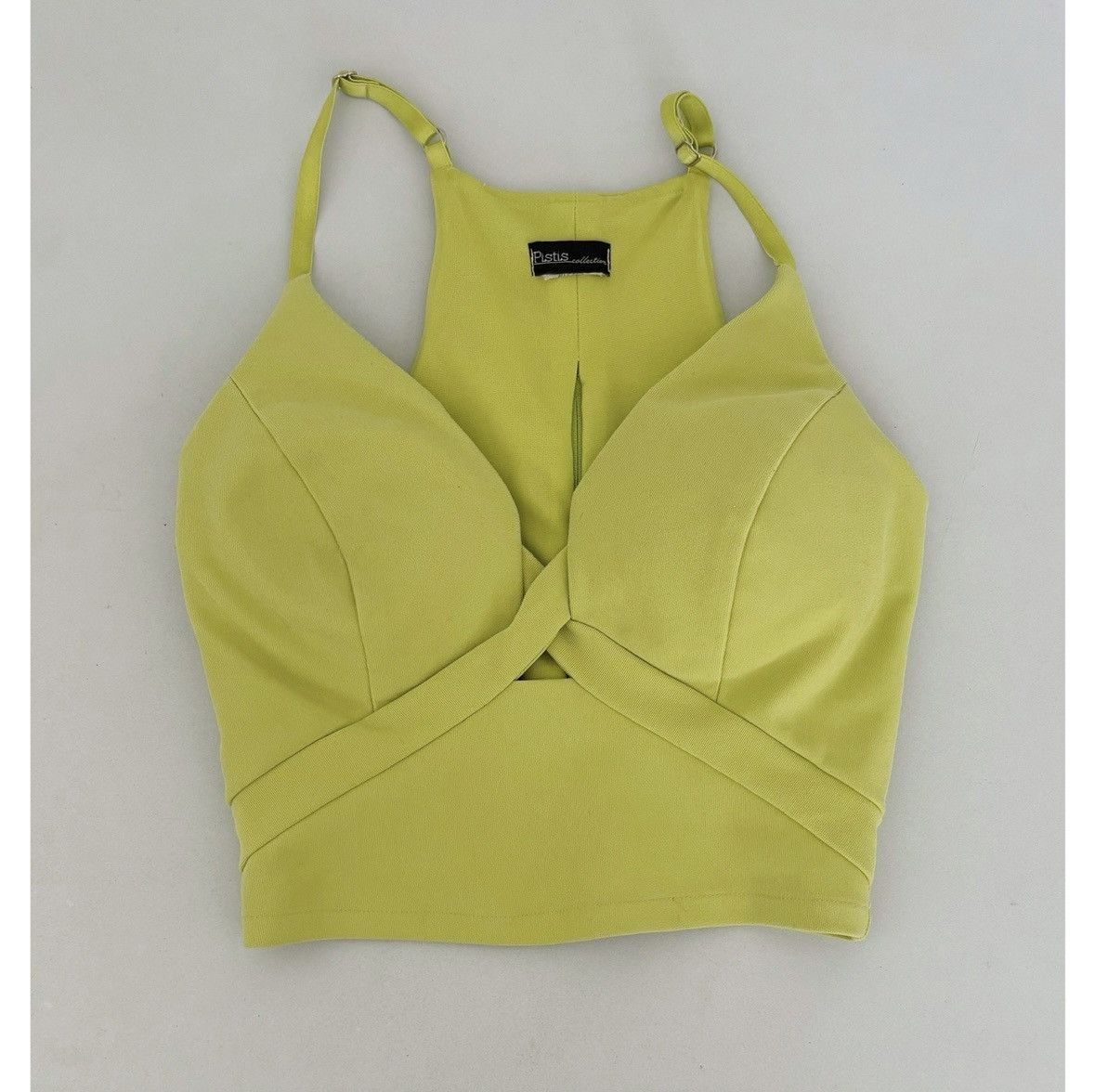 Pistola Pistis Collection Lime Green Top Shirt Bustier Blouse Size S Size S / US 4 / IT 40 - 2 Thumbnail