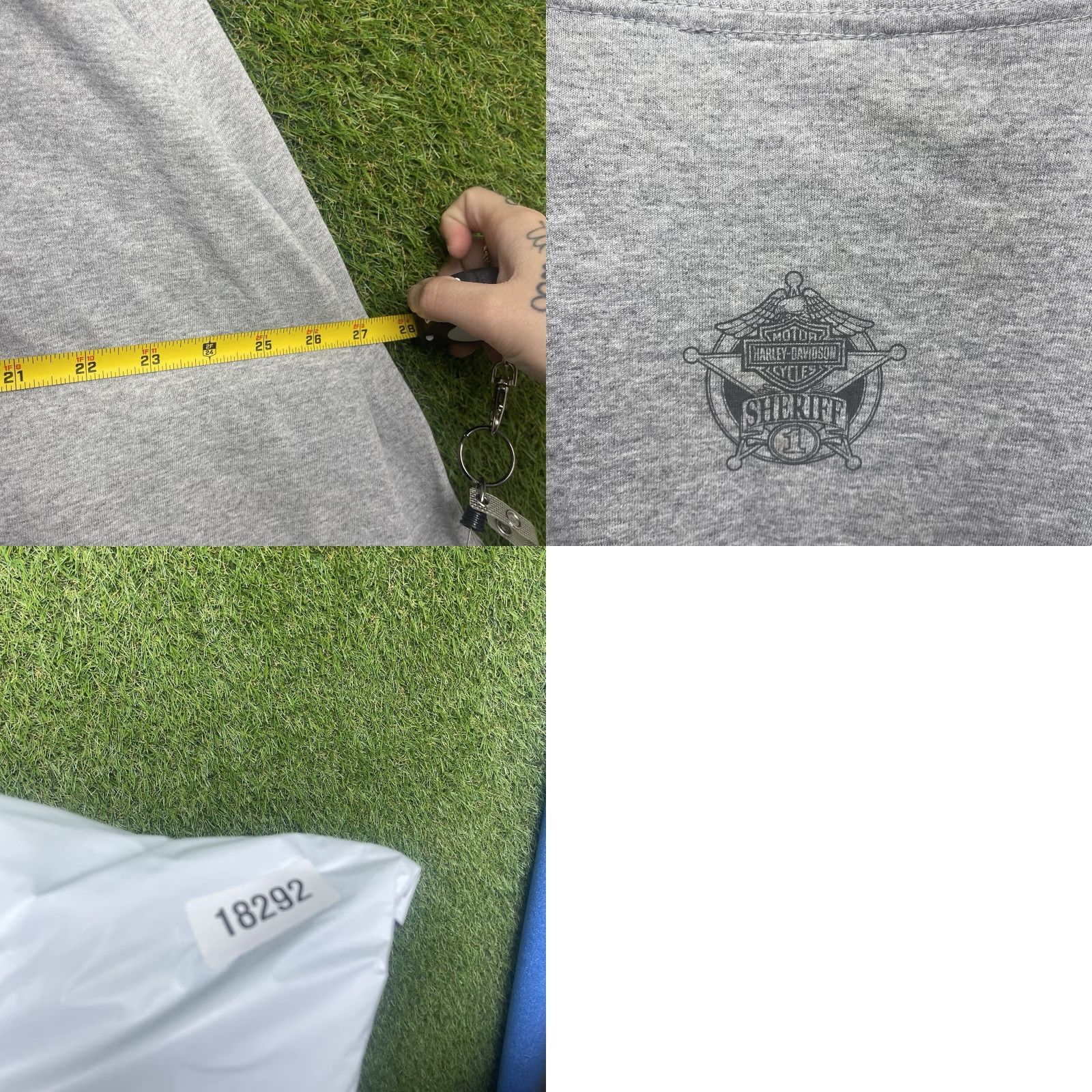 Harley Davidson VINTAGE Harley Davidson Graphic Shirt Mens 3XL Long Sleeve Gray Flames Biker 2000s Size US XXL / EU 58 / 5 - 8 Thumbnail