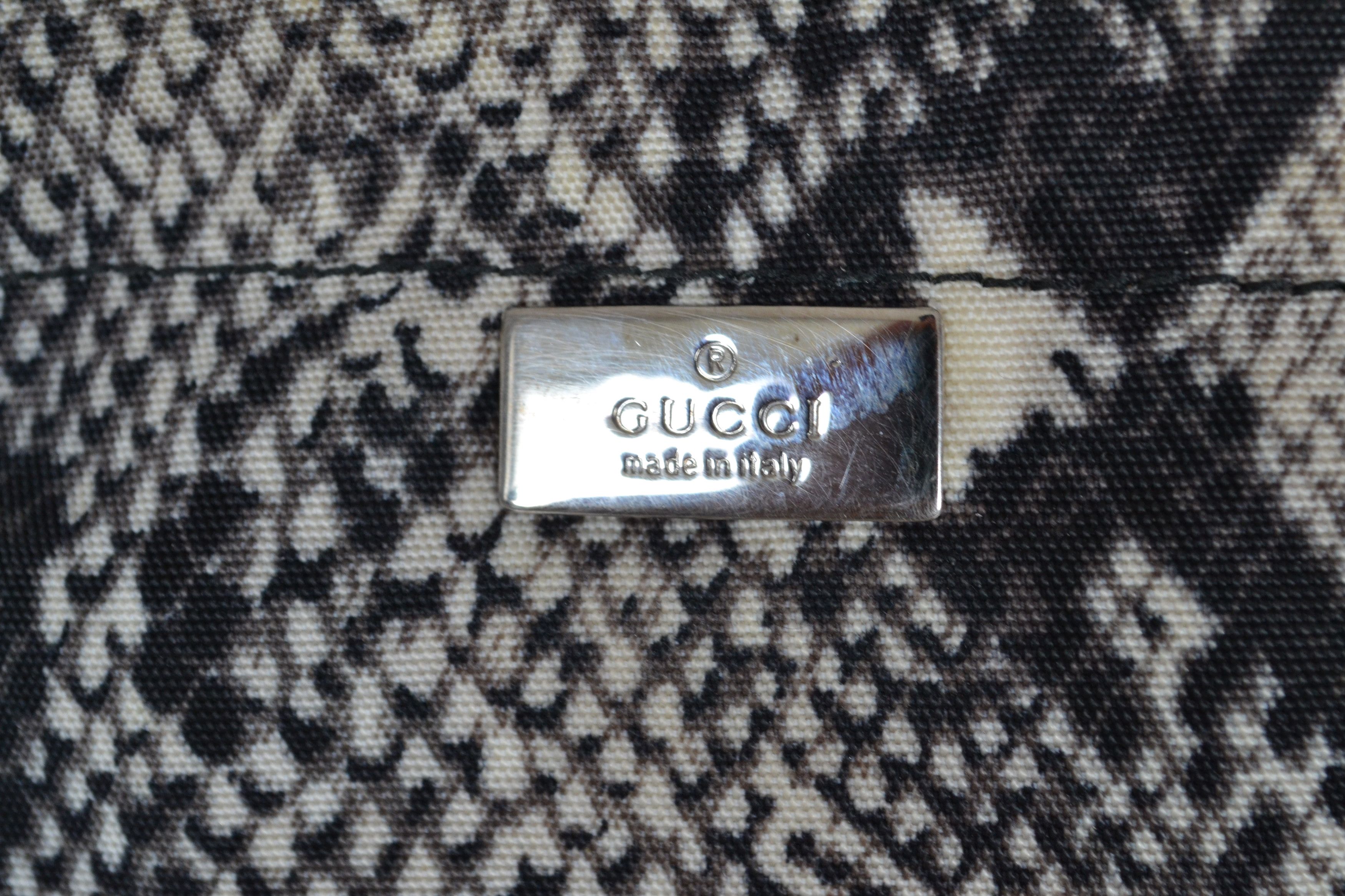 Gucci GUCCI Pouch Bag Clutch Cosmetic Zip Mini Print Snake Size ONE SIZE - 5 Thumbnail