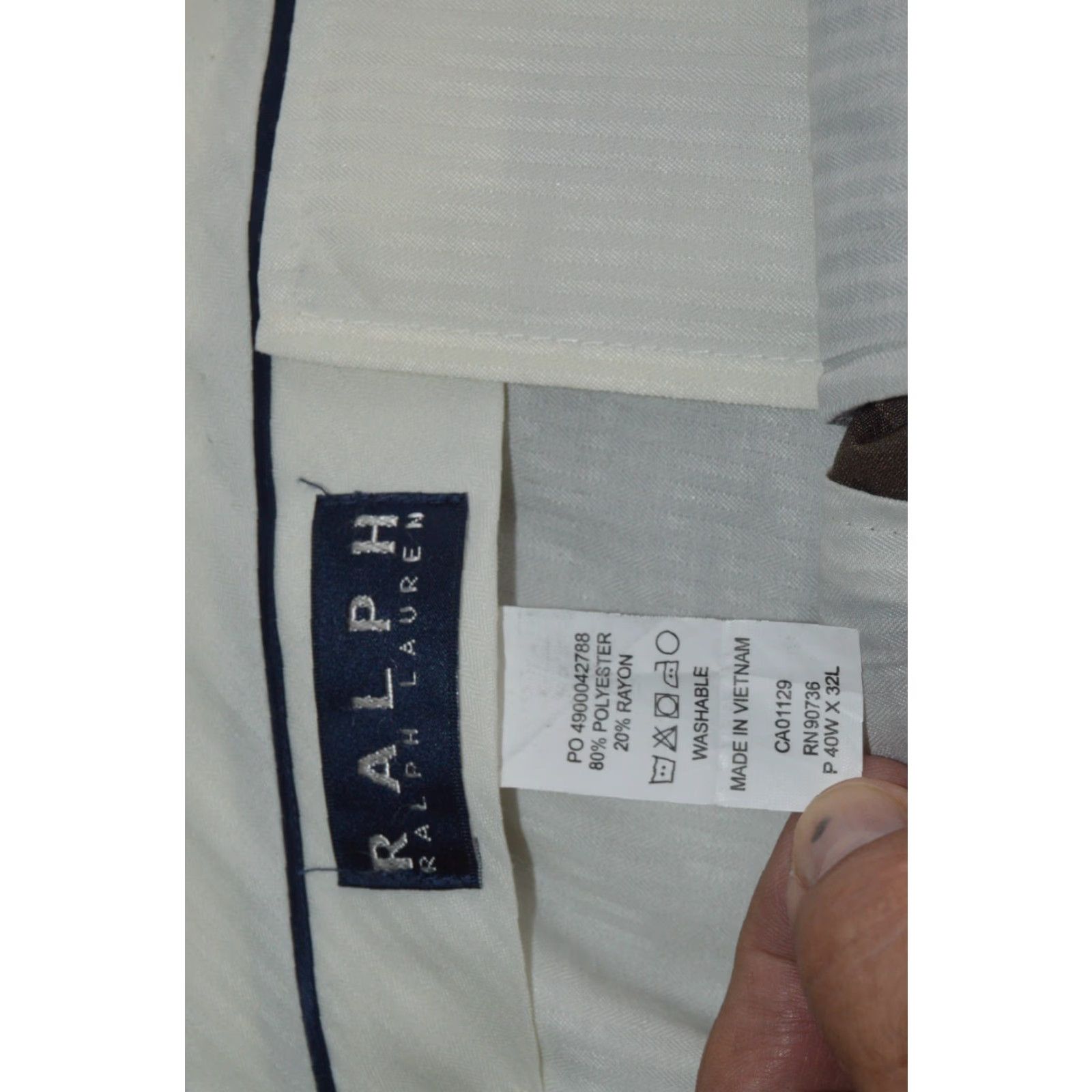 Polo Ralph Lauren Polo Ralph Lauren Dress Pants Brown Poly Blend Flat Front 40/32 Mens Regular Straight Pants Size US 40 / EU 56 - 5 Thumbnail