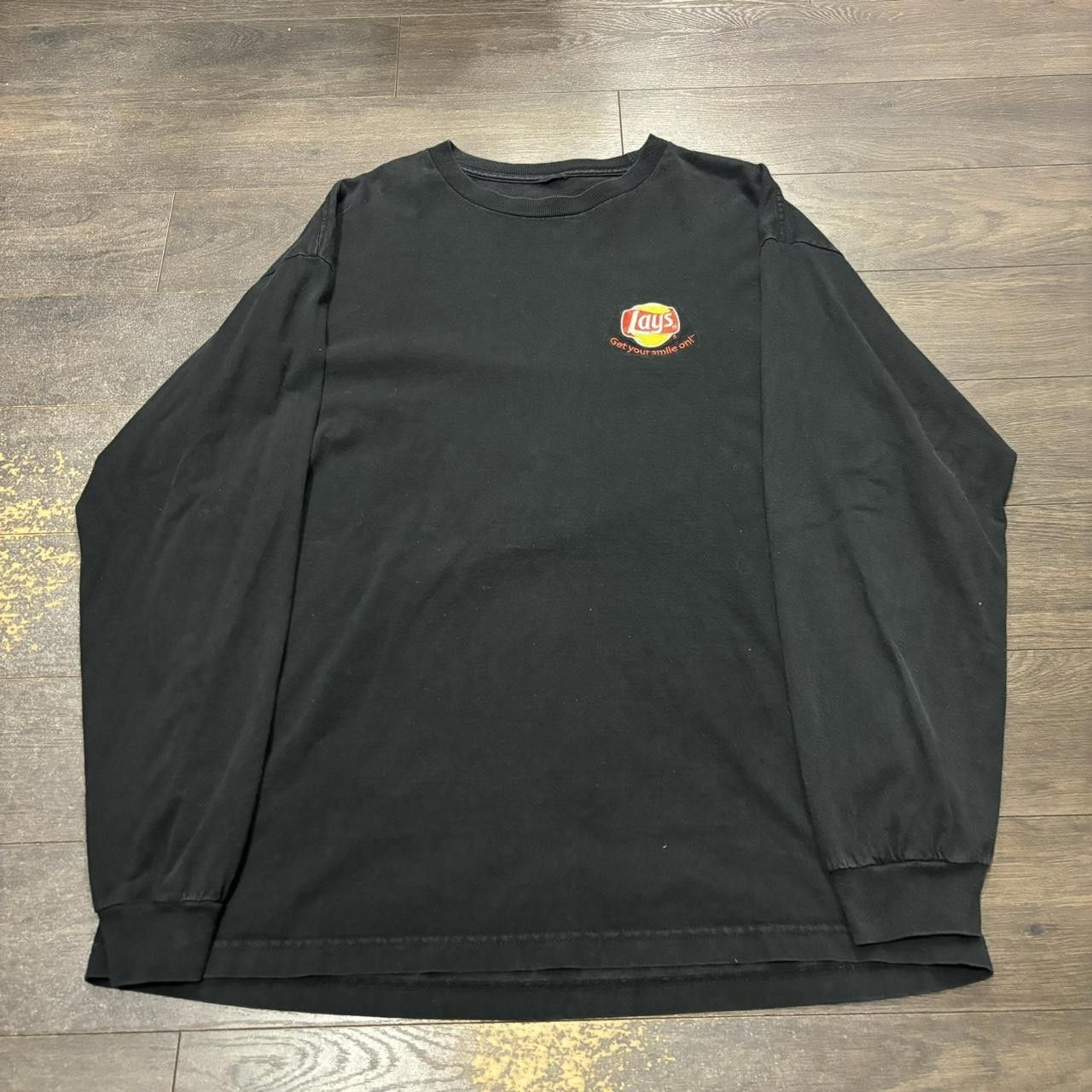 Designer Vintage lays get your smile on long sleeve t shirt 00s XL Size US XL / EU 56 / 4 - 3 Thumbnail