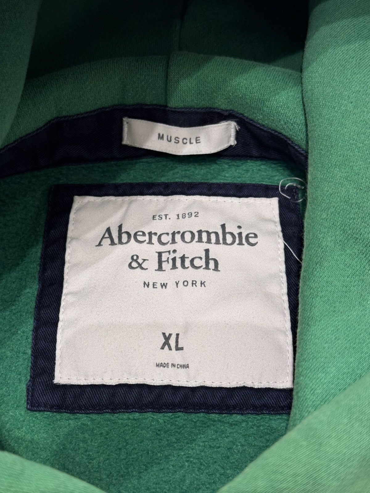 Abercrombie & Fitch Abercrombie & Fitch Green Rare Vintage Hoodie Size US M / EU 48-50 / 2 - 7 Thumbnail