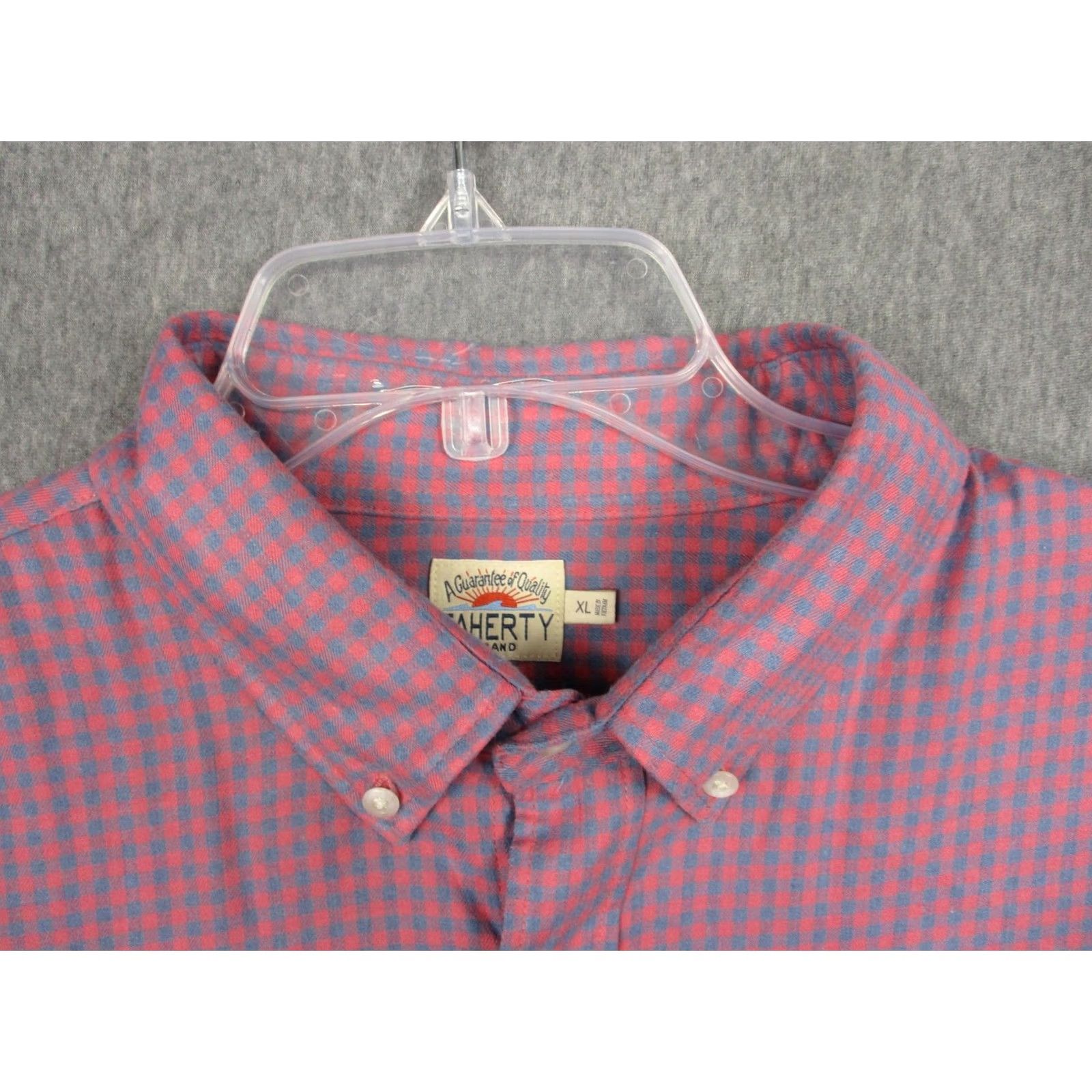 Faherty Faherty Shirt Mens XL Pink Blue Check Stretch Button-Down Long Sleeve Casual Shirt Size US XL / EU 56 / 4 - 3 Thumbnail