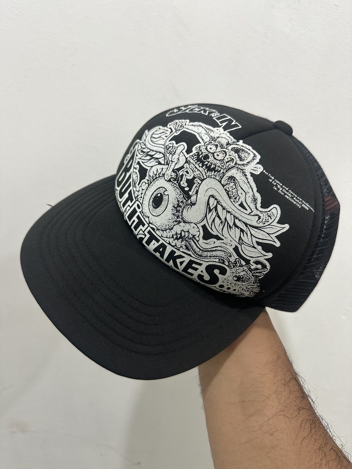 Japanese Brand 2009 Moon Eyes x Rat Fink Trucker Hat Size ONE SIZE - 1 Thumbnail