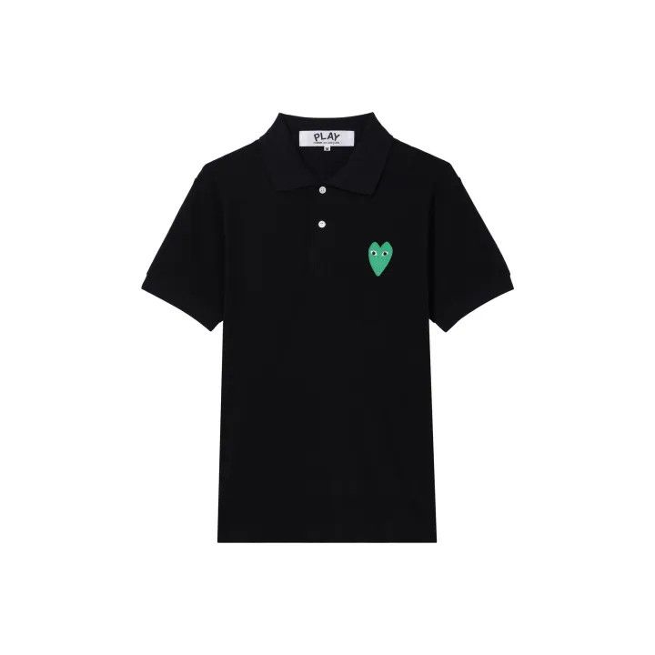 Comme des Garcons Comme des Garçons Play Black Heart Polo Shirt 0079 Size US M / EU 48-50 / 2 - 1 Thumbnail