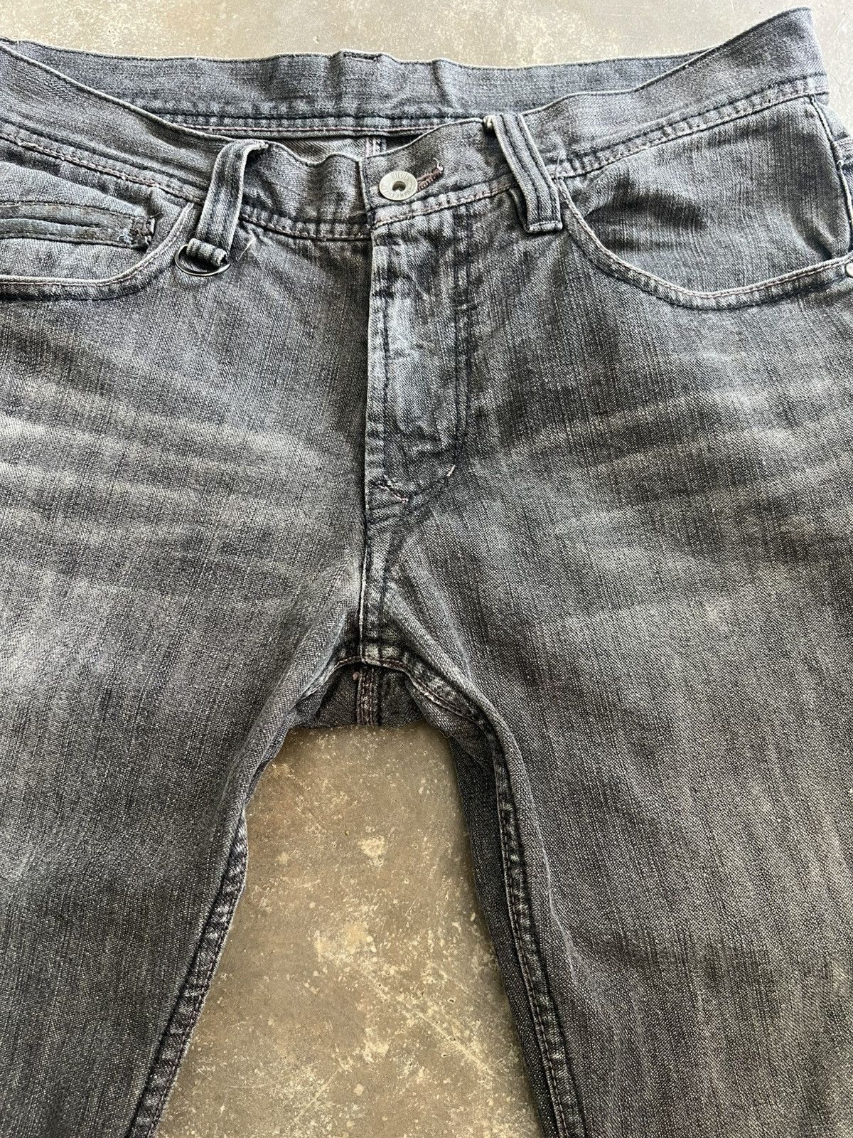 Nicole Club Vintage Nicole Club Hideaways Distressed Black Denim Size US 33 - 8 Thumbnail