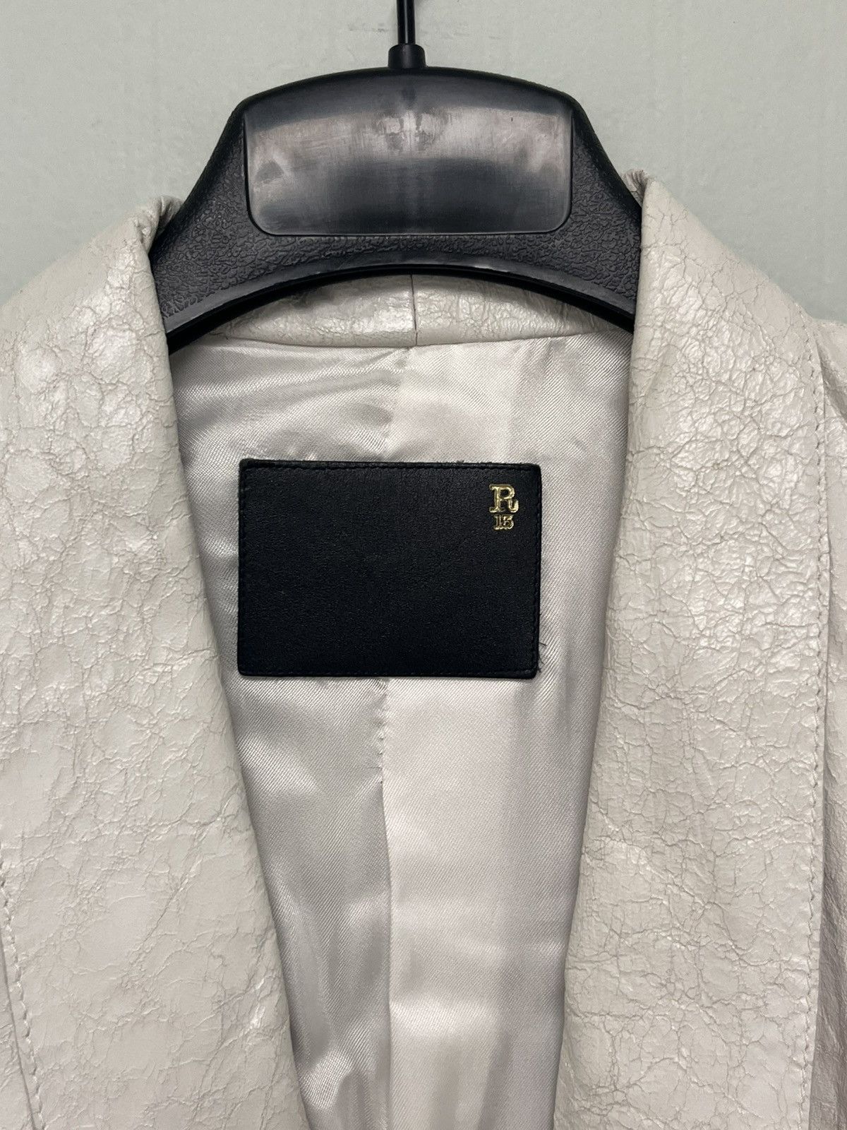 R13 Crackle effect leather blazer medium Size M / US 6-8 / IT 42-44 - 3 Thumbnail